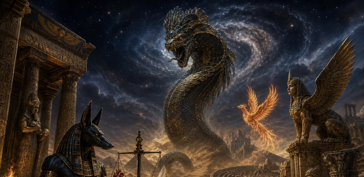 Egyptian and Greek Monsters: Myths of Chaos, Order, and Renewal