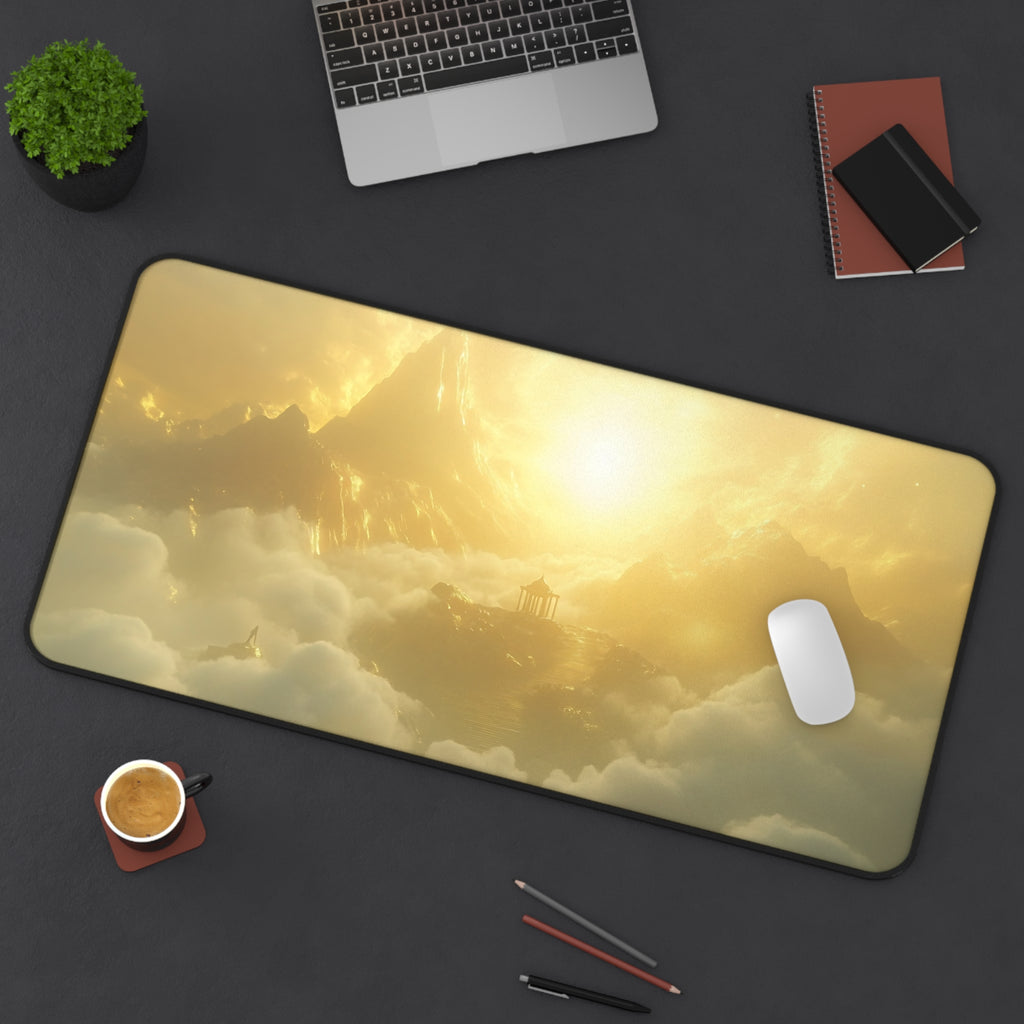 Mount Olympus desk mat — lifestyle view