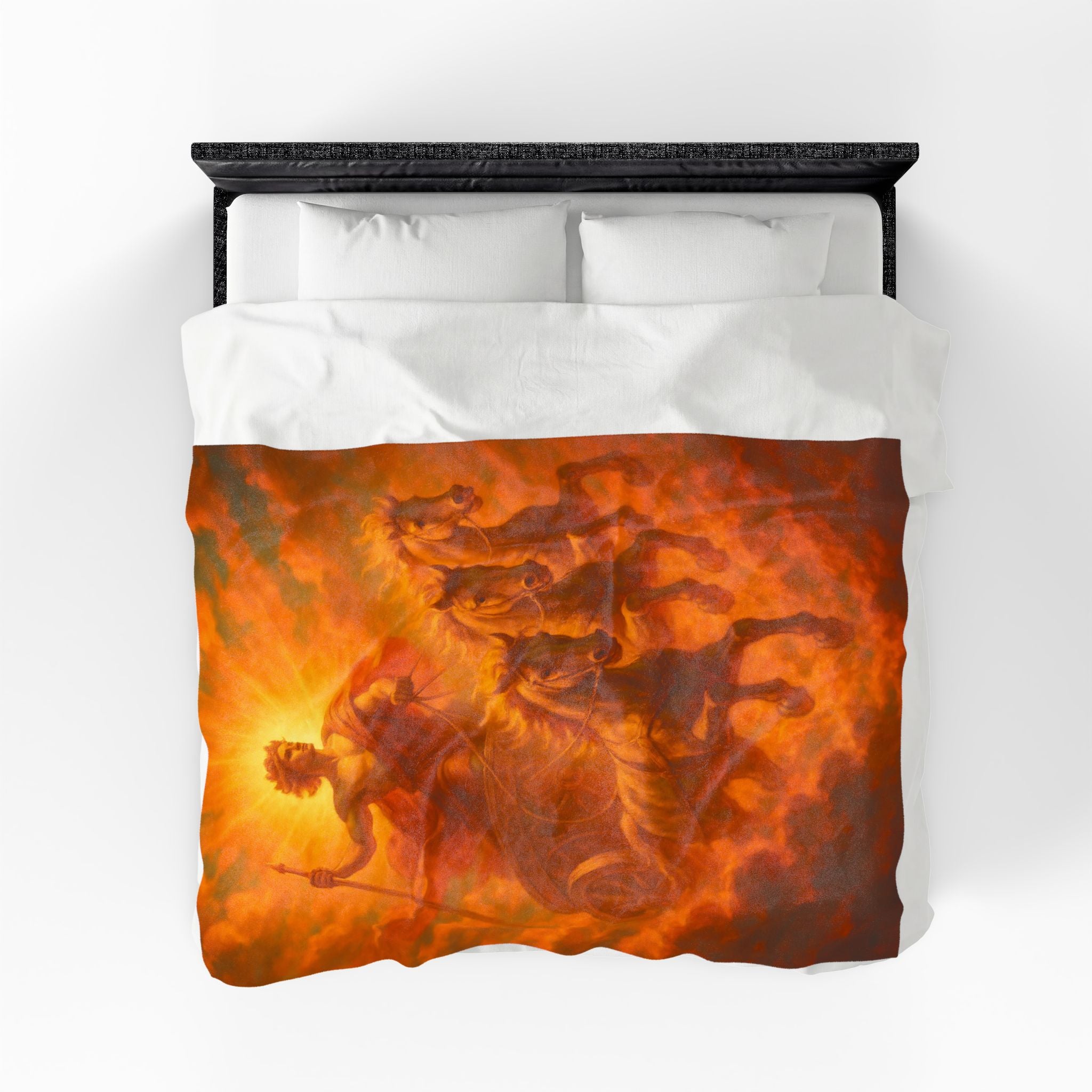 Helios plush blanket — lifestyle view