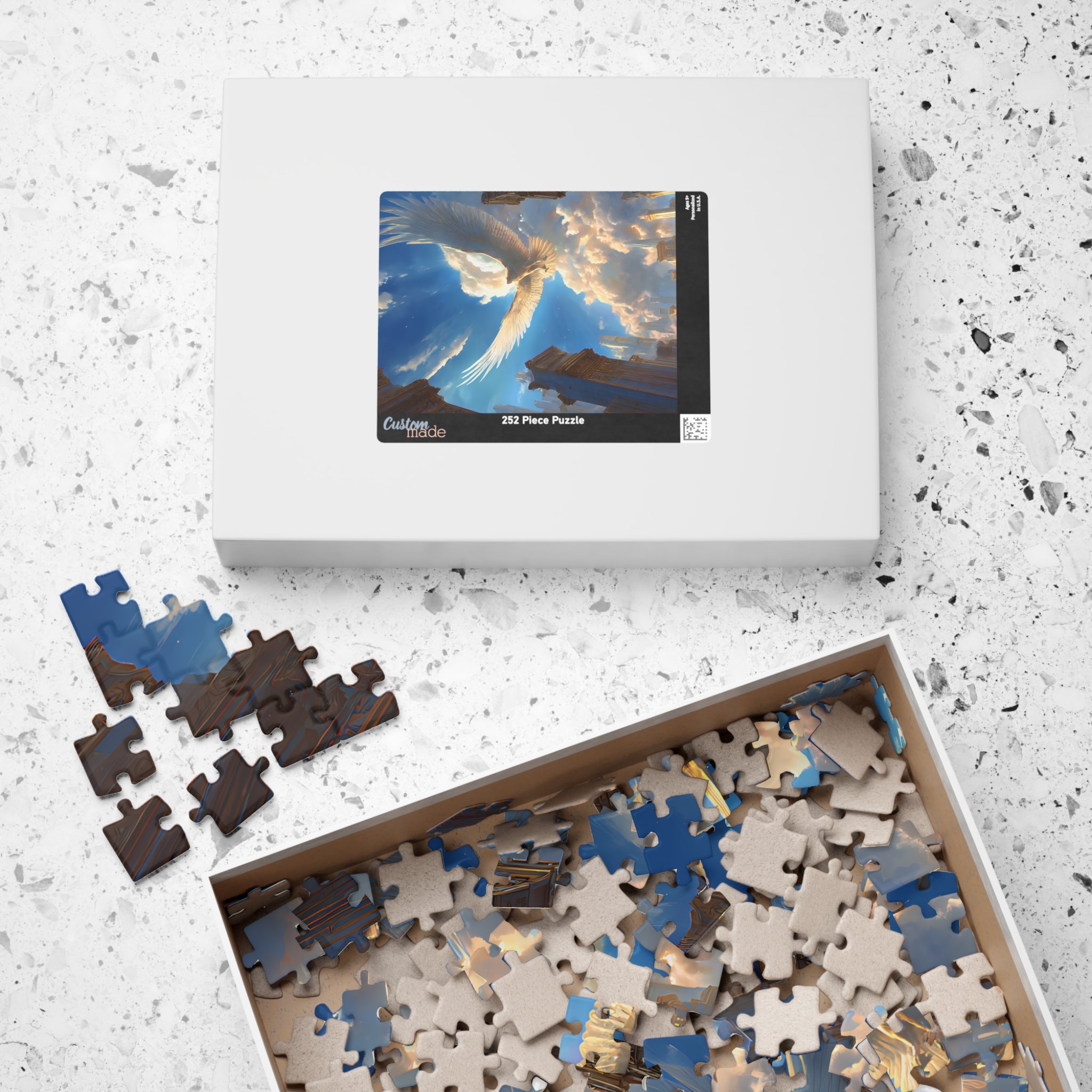 Horus jigsaw puzzle — close-up of the printed artwork
