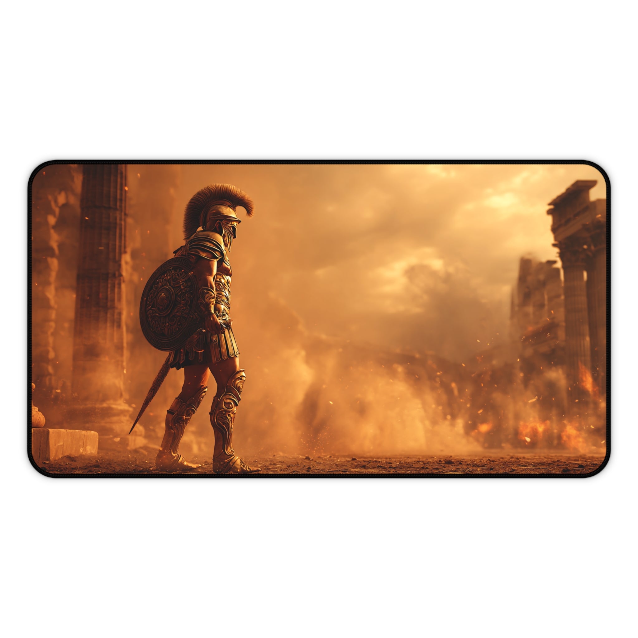 Ares Greek Mythology design printed on a desk mat