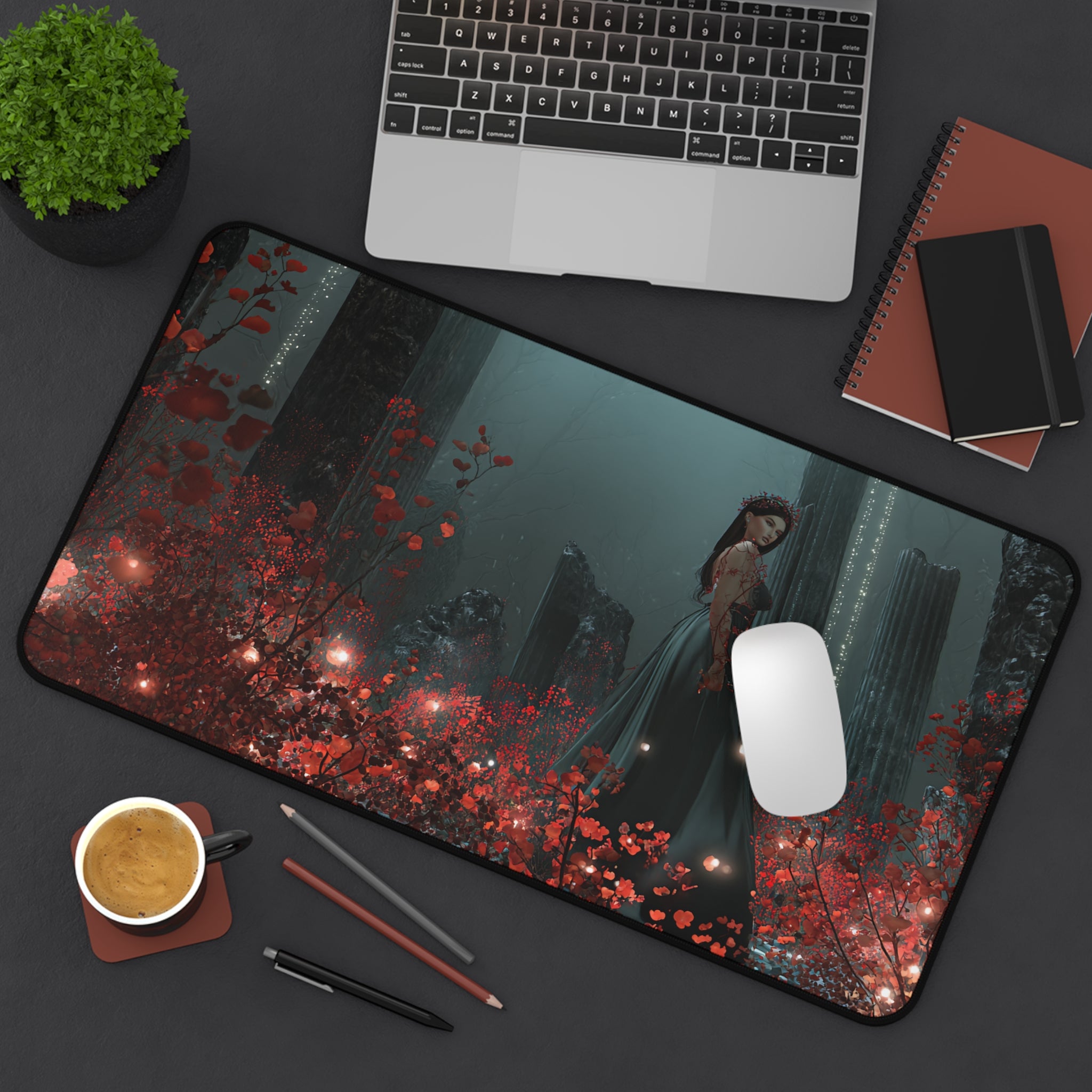 Persephone desk mat — full product view