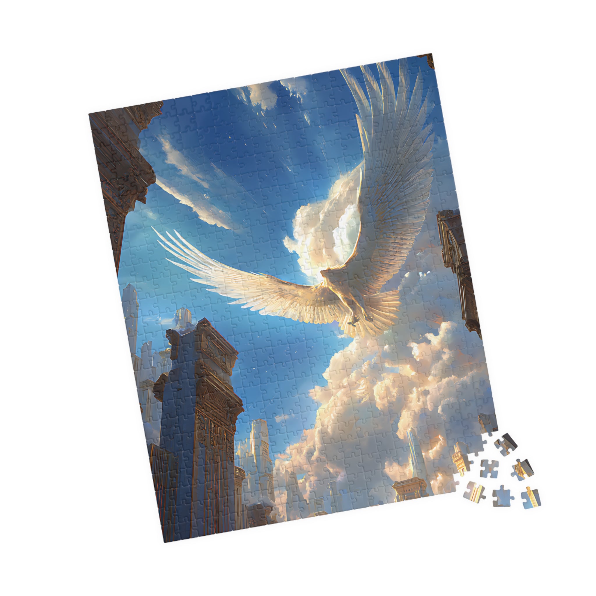 Horus Egyptian Mythology design printed on a jigsaw puzzle