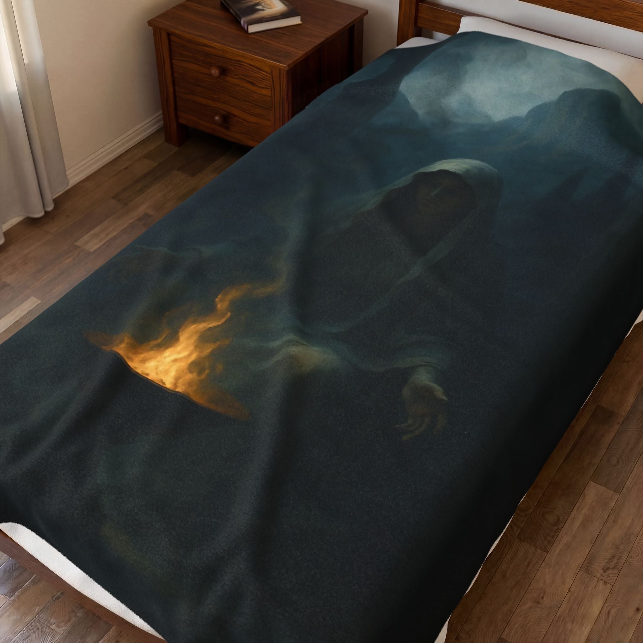 Hecate plush blanket — shown from another angle