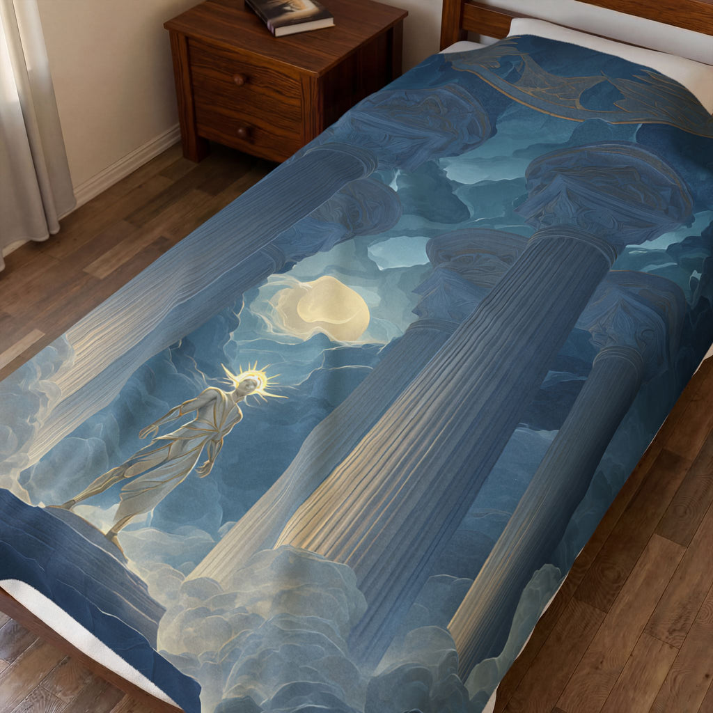 Thoth plush blanket — full product view