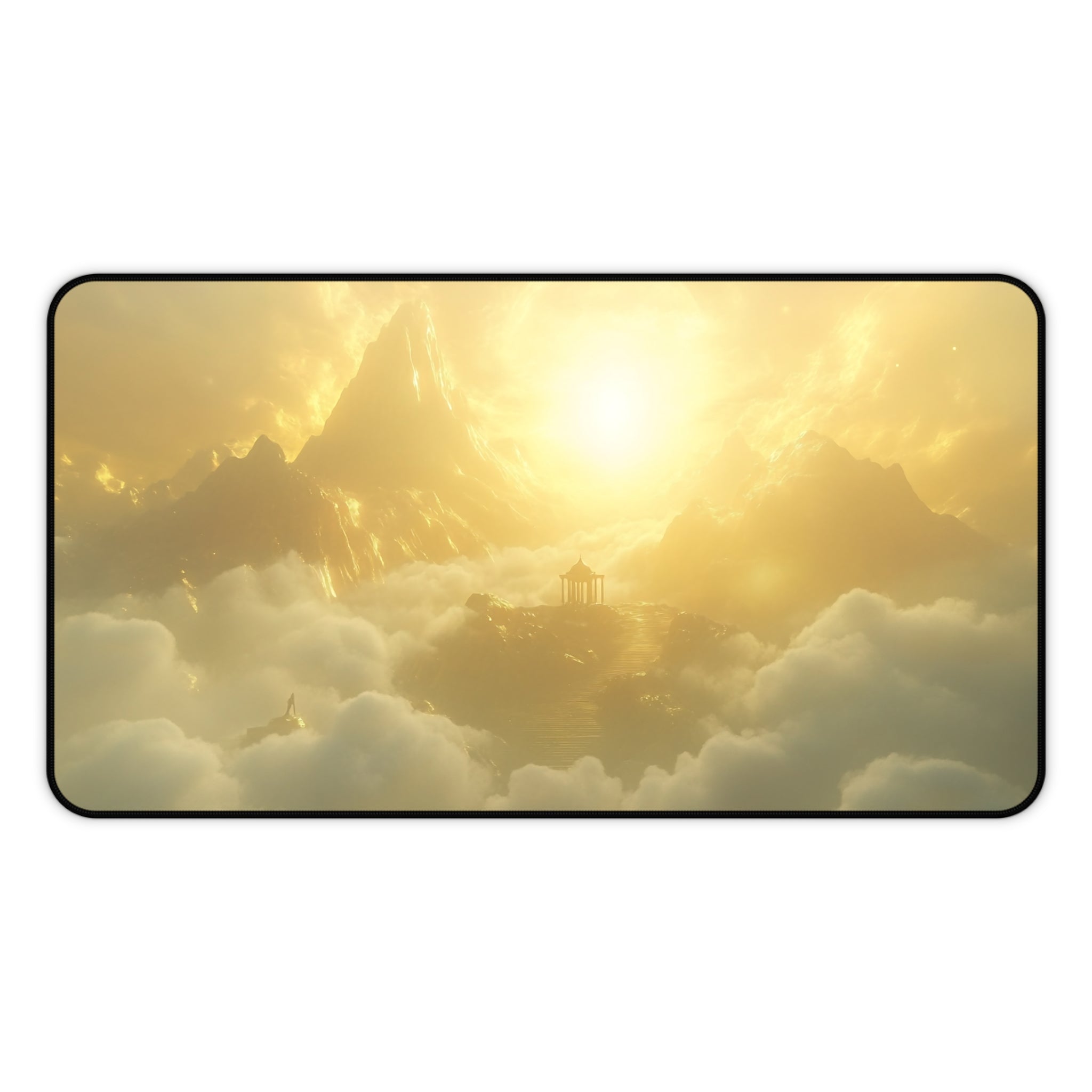 Mount Olympus Greek Mythology design printed on a desk mat