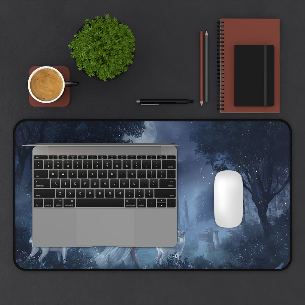 Artemis desk mat — close-up of the printed artwork