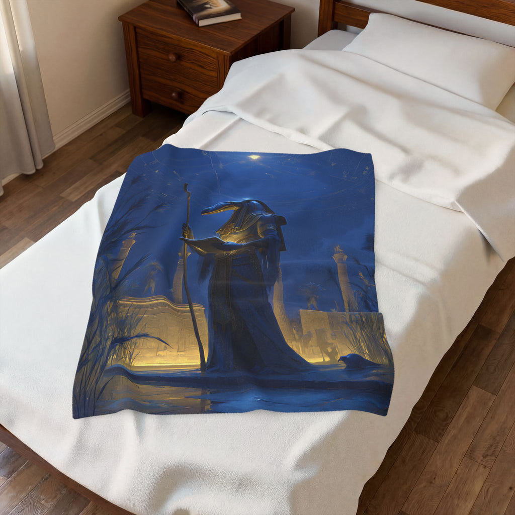 Thoth plush blanket — shown from another angle