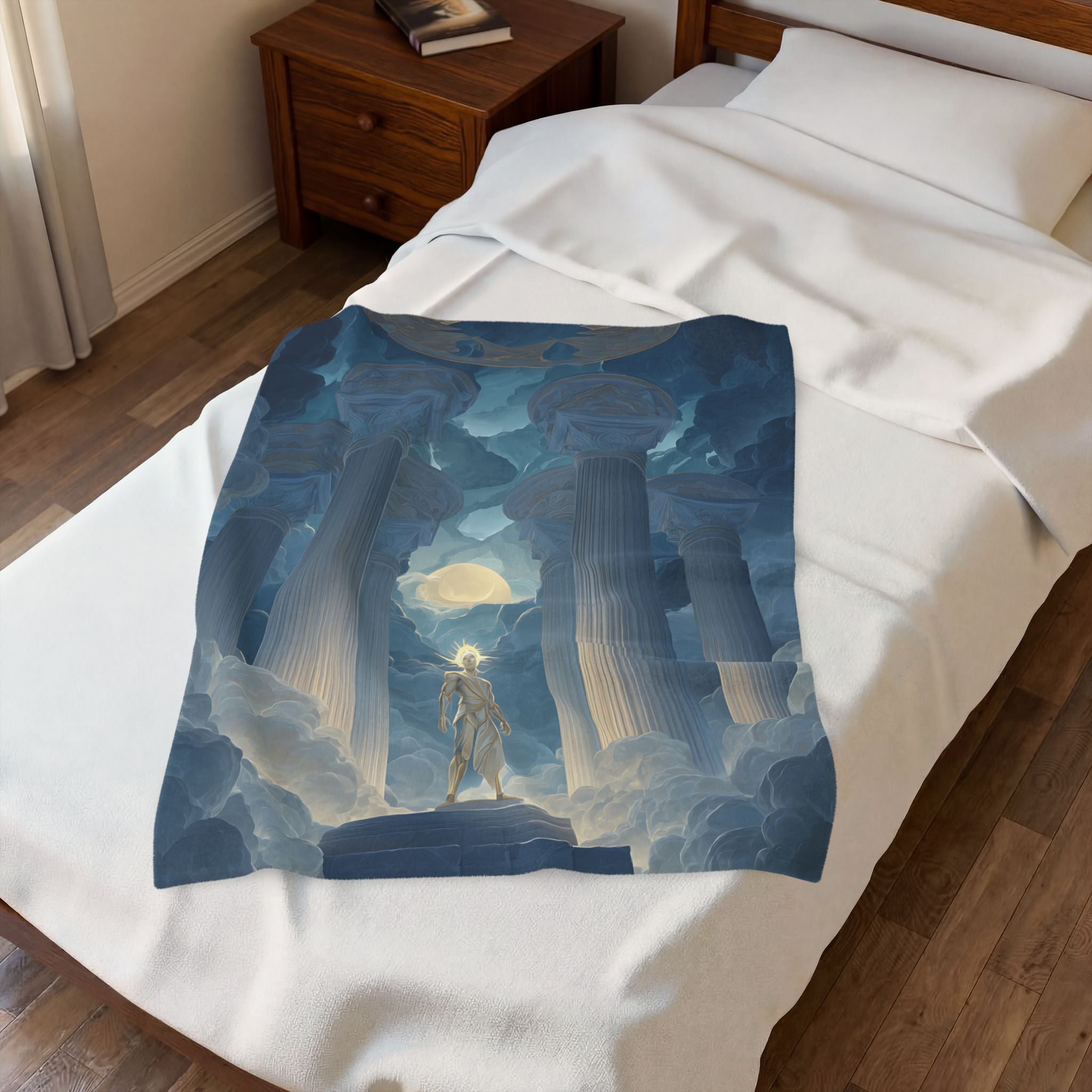 Thoth plush blanket — shown from another angle