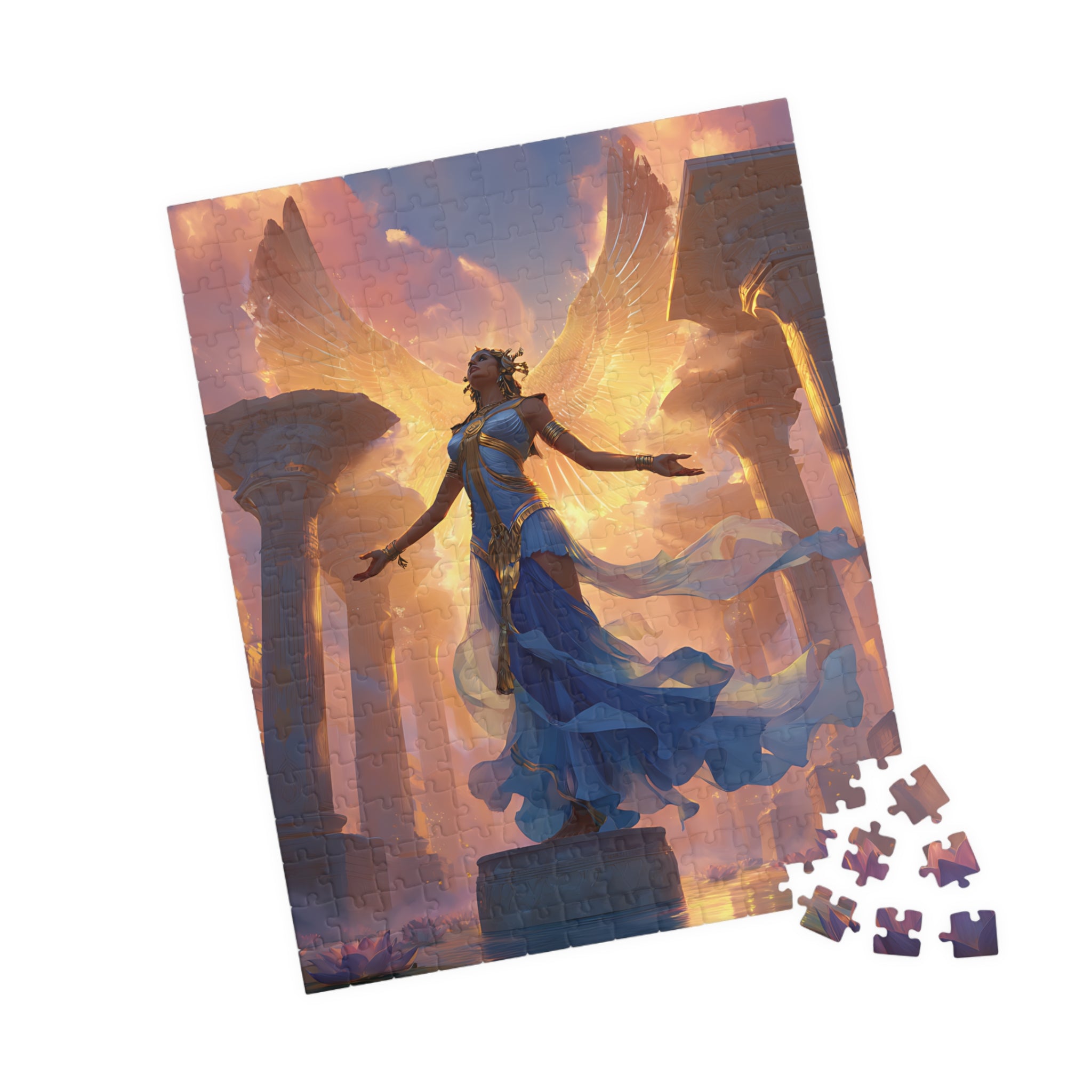 Isis jigsaw puzzle — shown in a styled setting