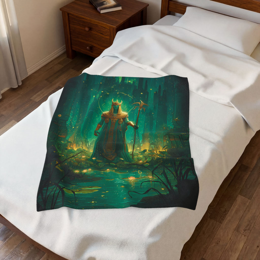 Osiris plush blanket — shown from another angle
