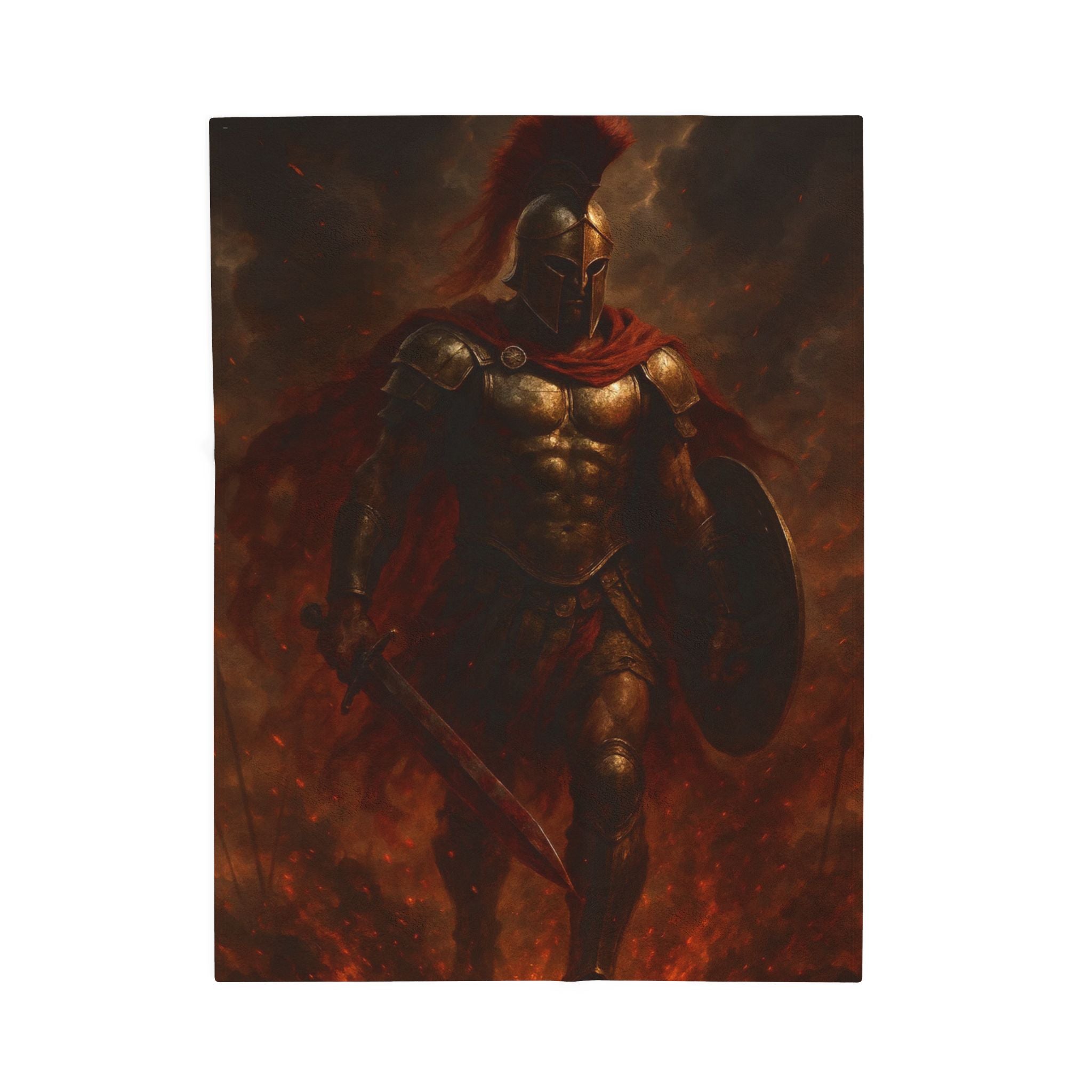 Ares plush blanket — shown from another angle