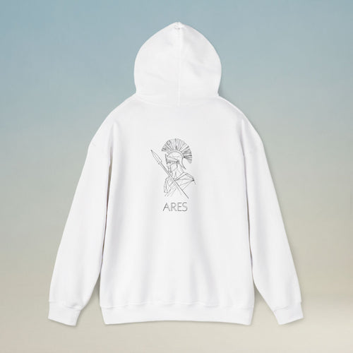 Ares Greek Mythology design printed on a hoodie
