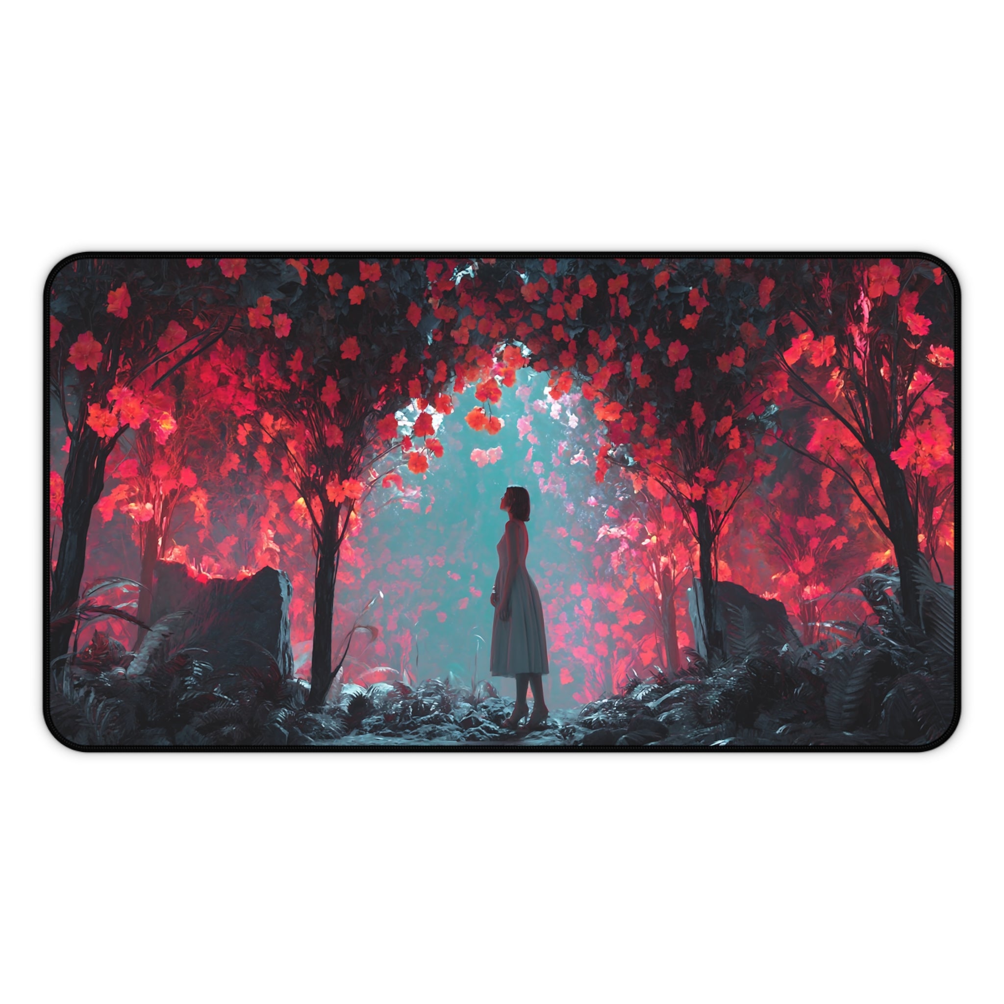 Persephone Greek Mythology design printed on a desk mat