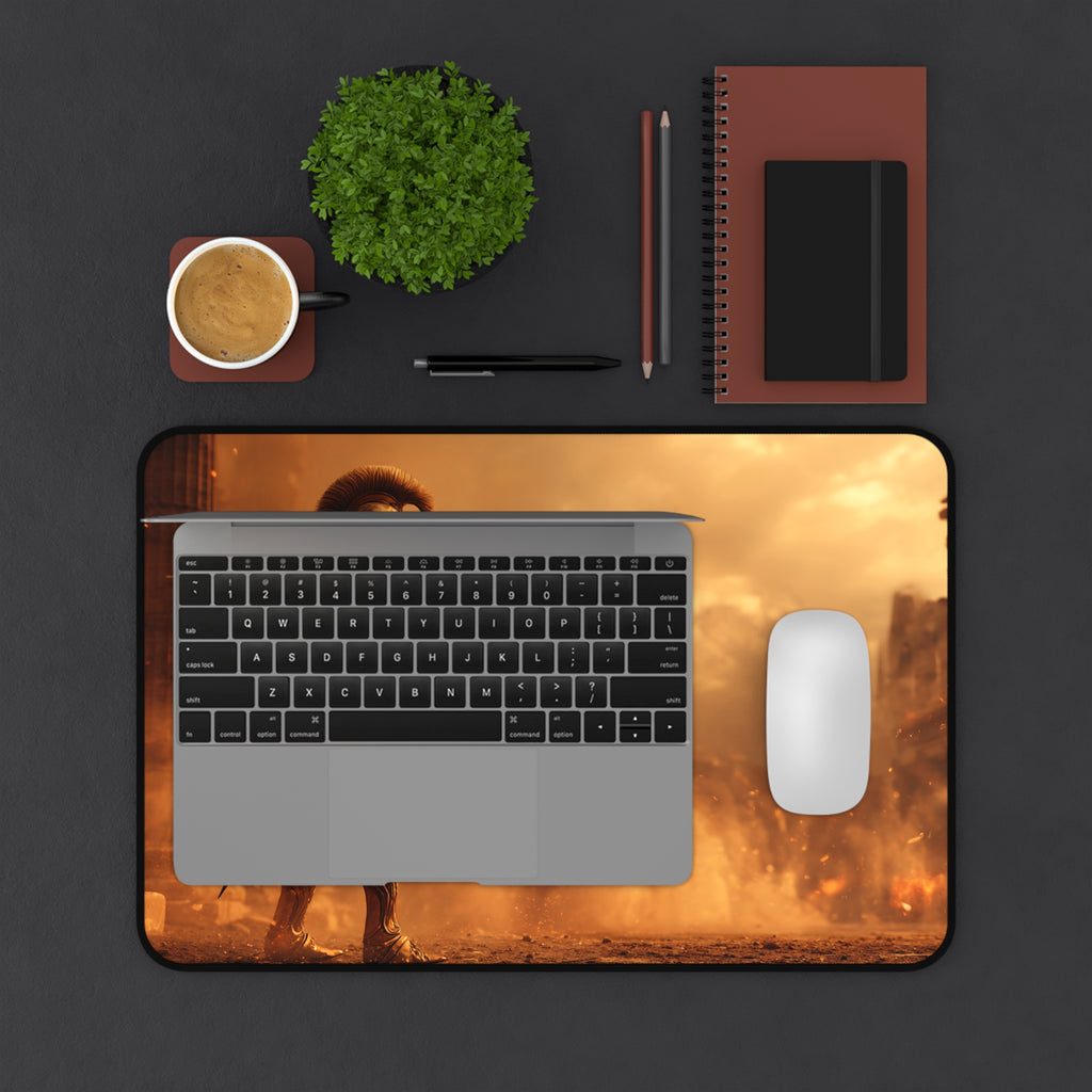 Ares desk mat — shown in a styled setting