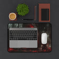 Hades desk mat — shown in a styled setting