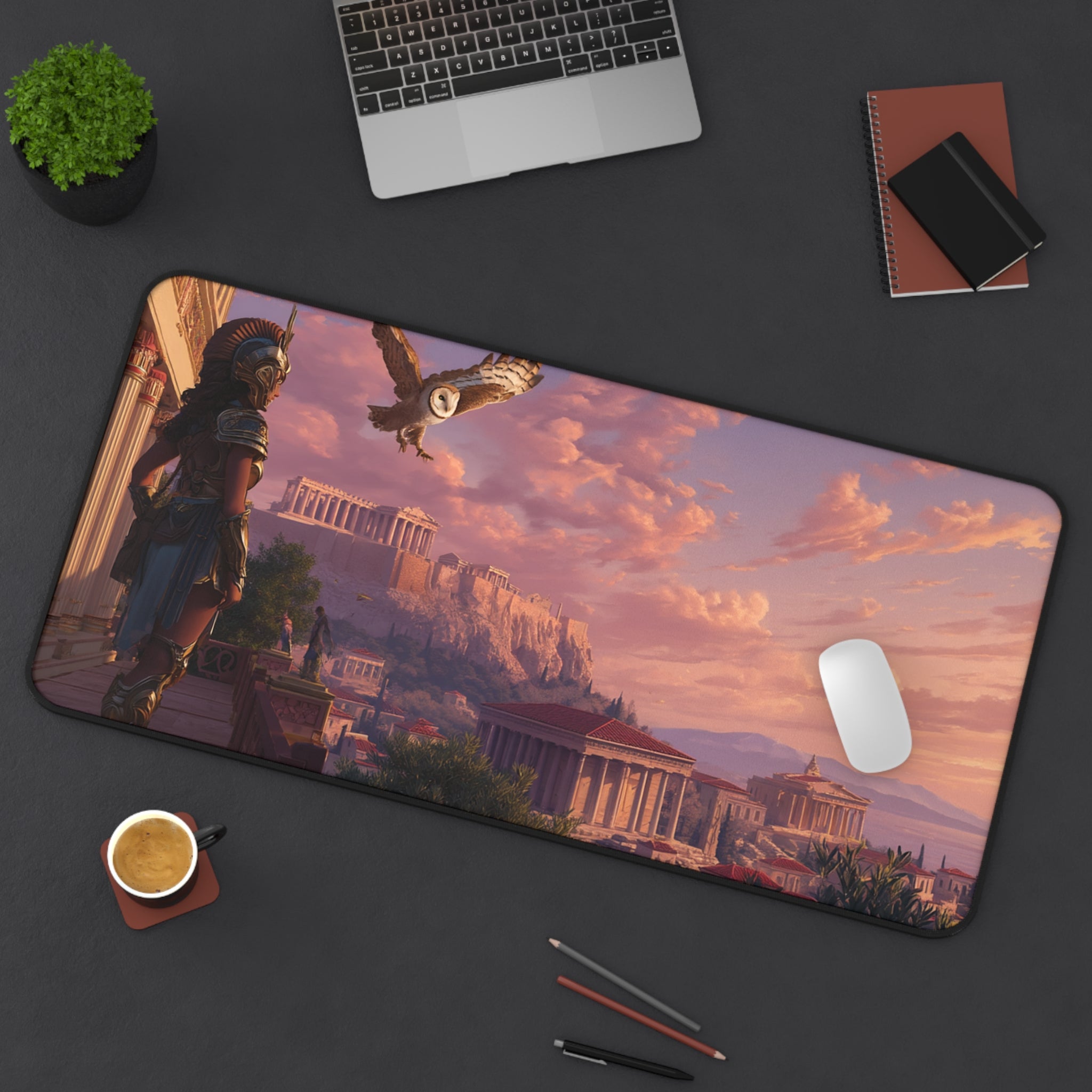 Athena desk mat — shown from another angle
