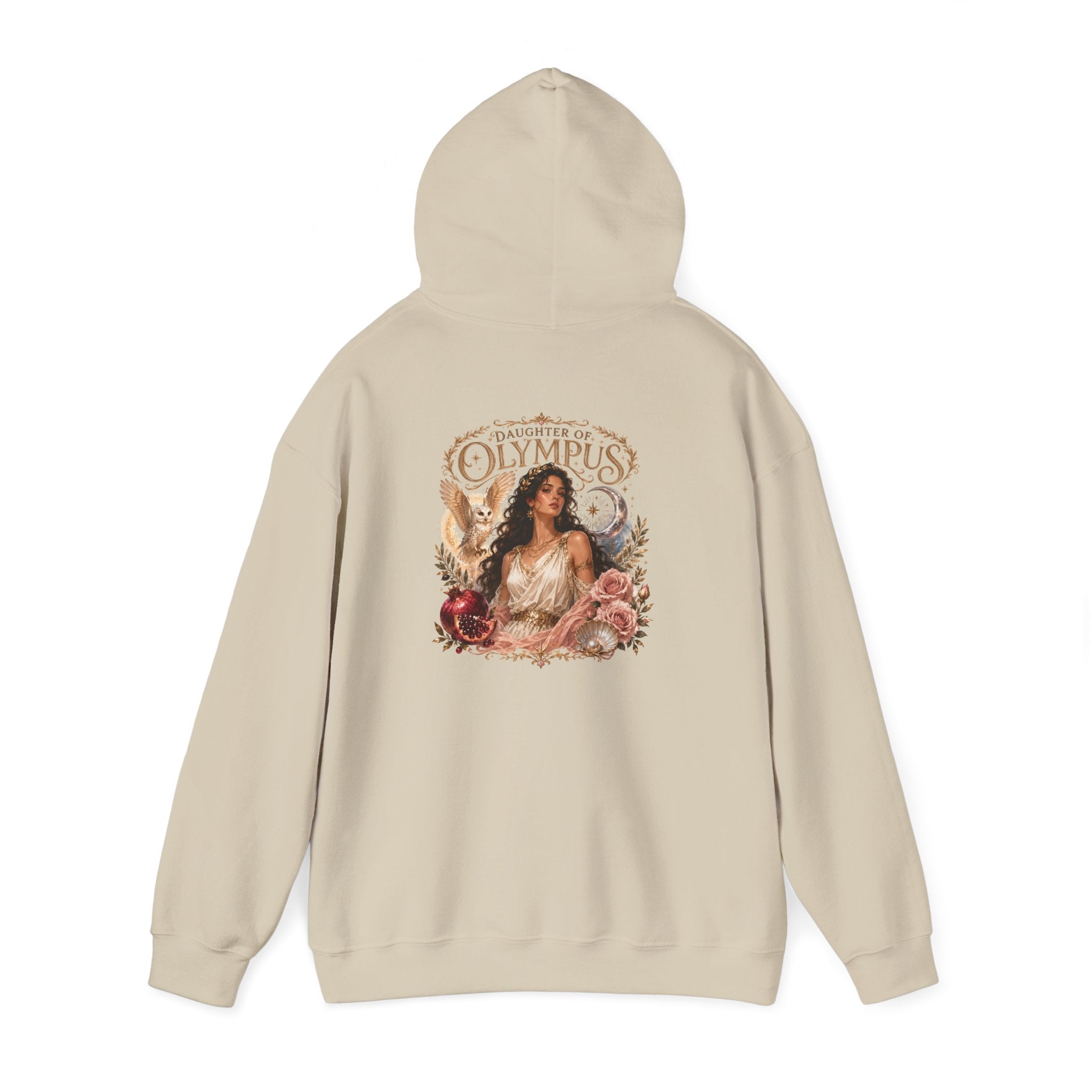 Mount Olympus hoodie — shown in a styled setting