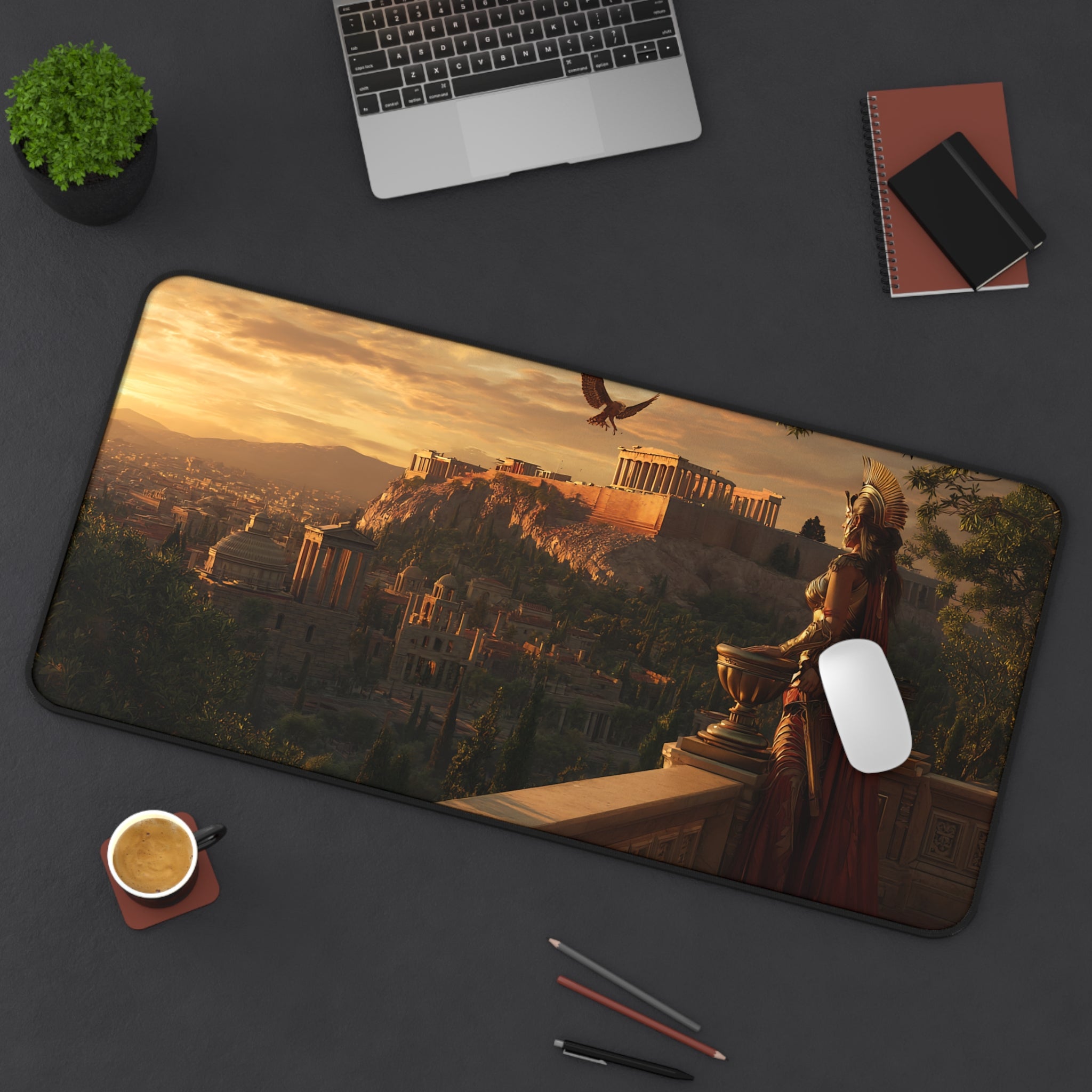 Athena desk mat — lifestyle view