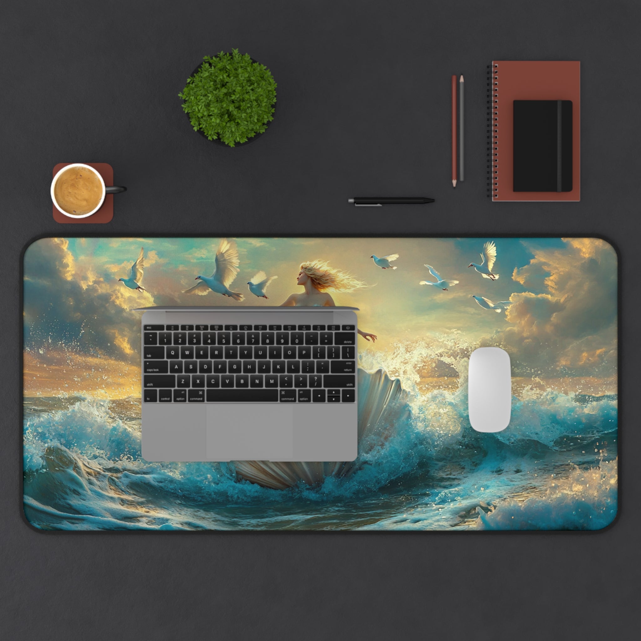 Aphrodite desk mat — design detail