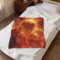 Sekhmet plush blanket — shown from another angle