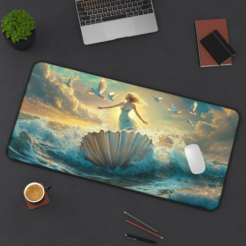 Aphrodite desk mat, shown from another angle