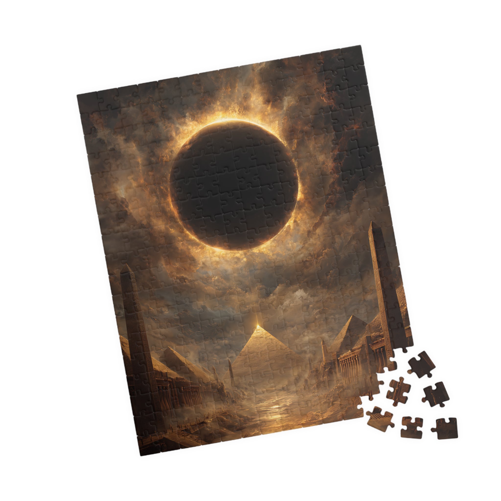 Ra Egyptian Mythology design printed on a jigsaw puzzle