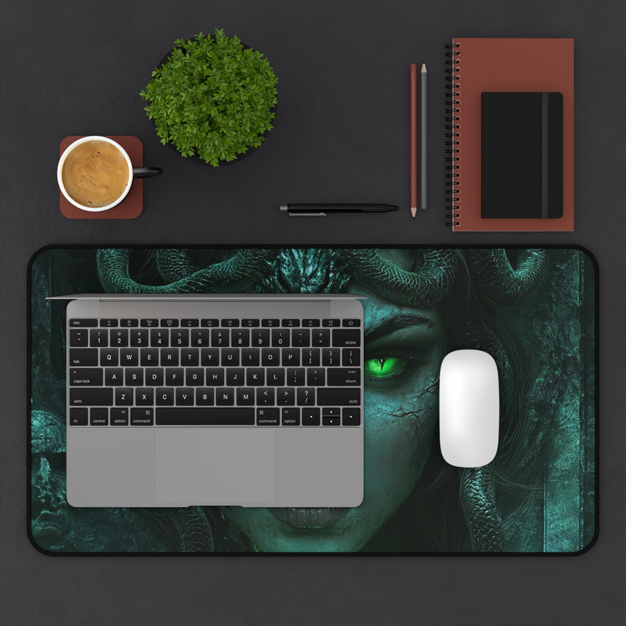 Medusa desk mat — full product view