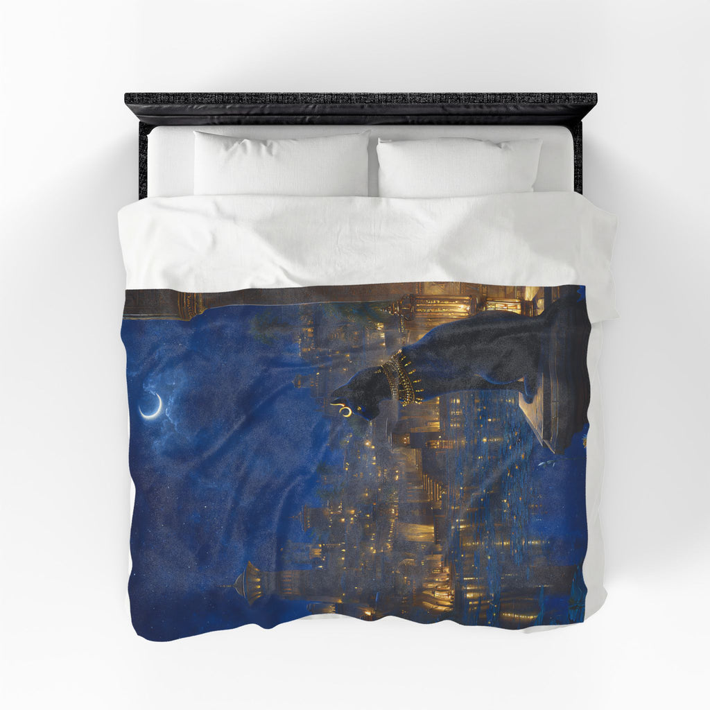 Bastet plush blanket — design detail