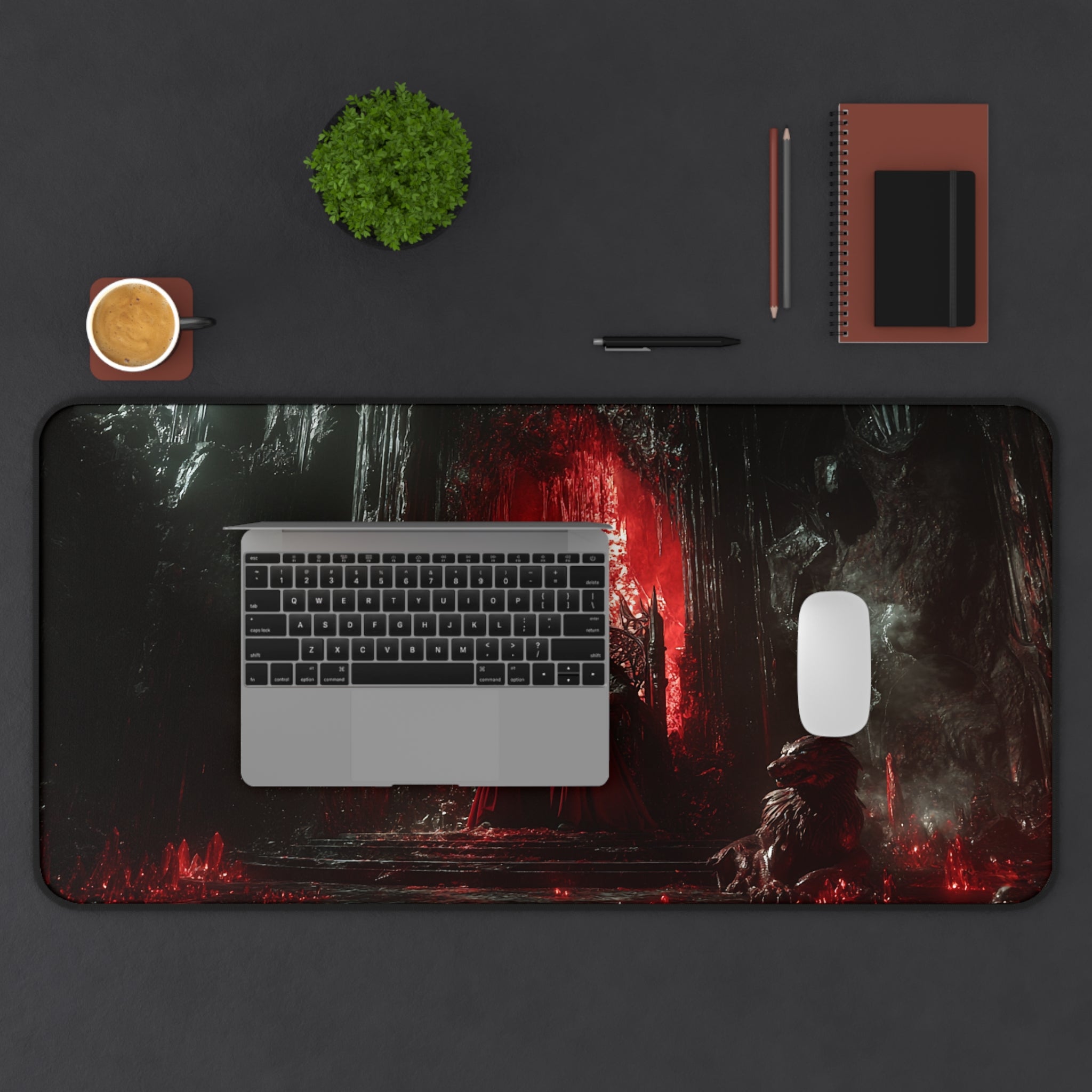 Hades desk mat — shown from another angle