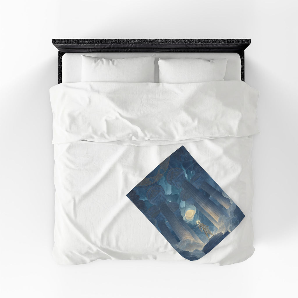Thoth plush blanket — shown in a styled setting