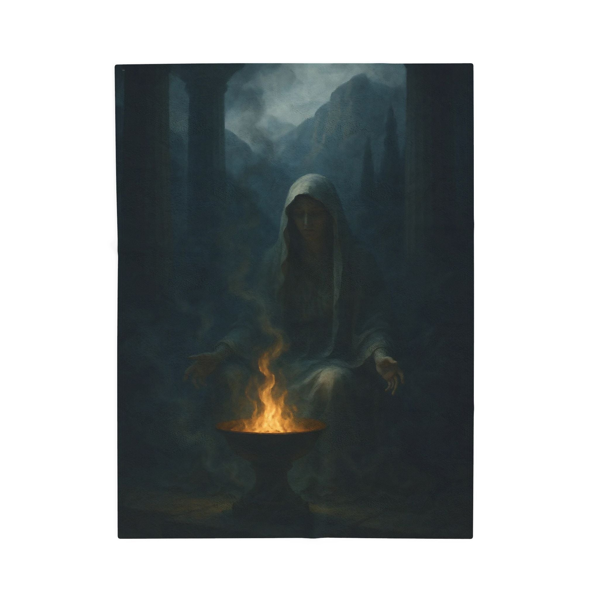 Hecate Greek Mythology design printed on a plush blanket