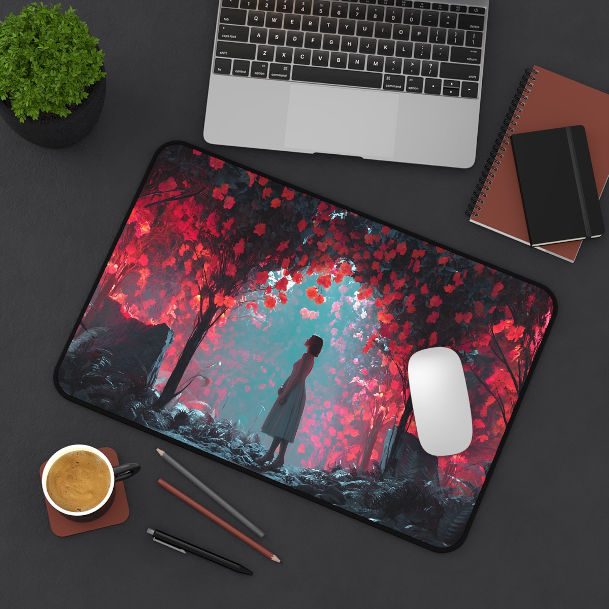 Persephone desk mat — design detail