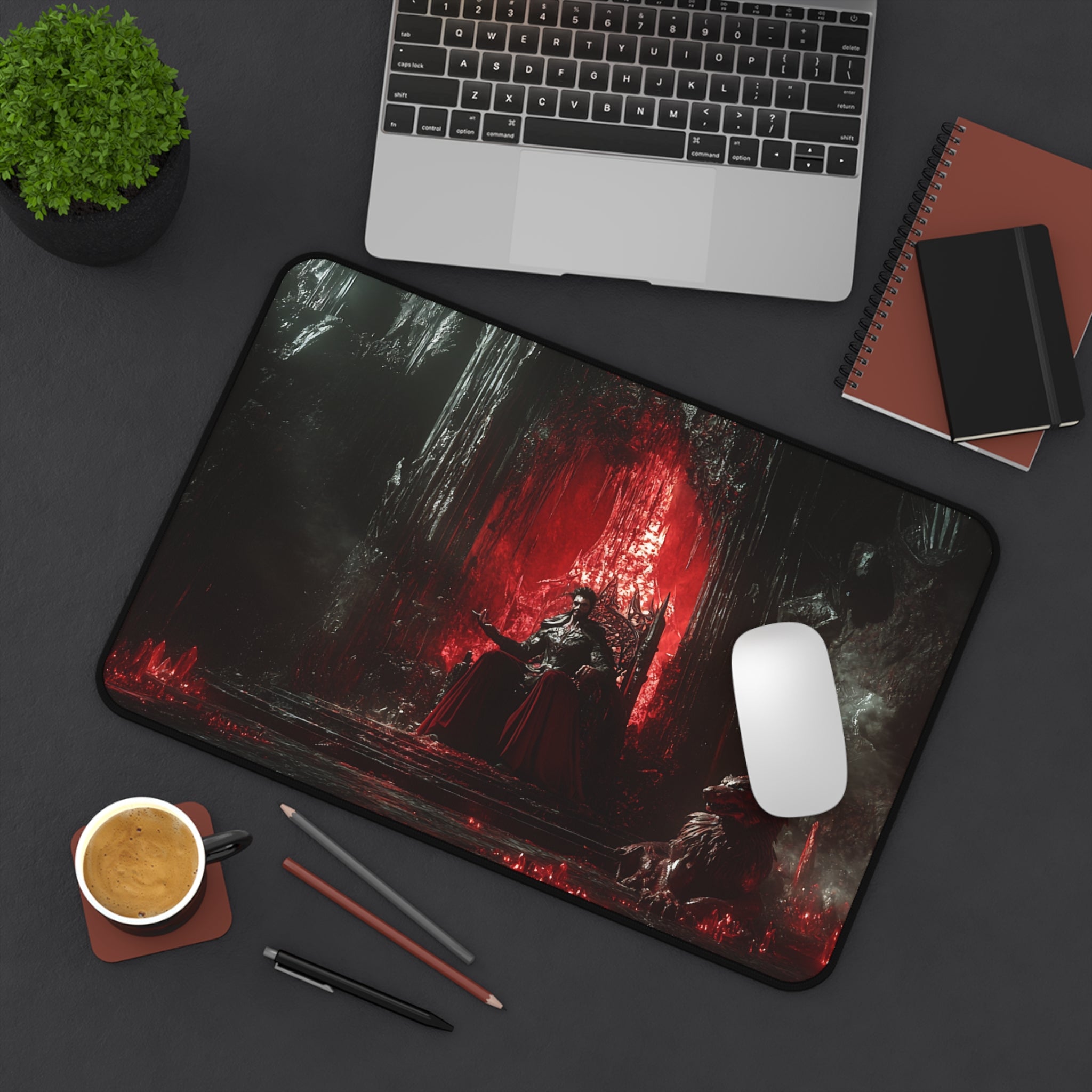 Hades desk mat — design detail
