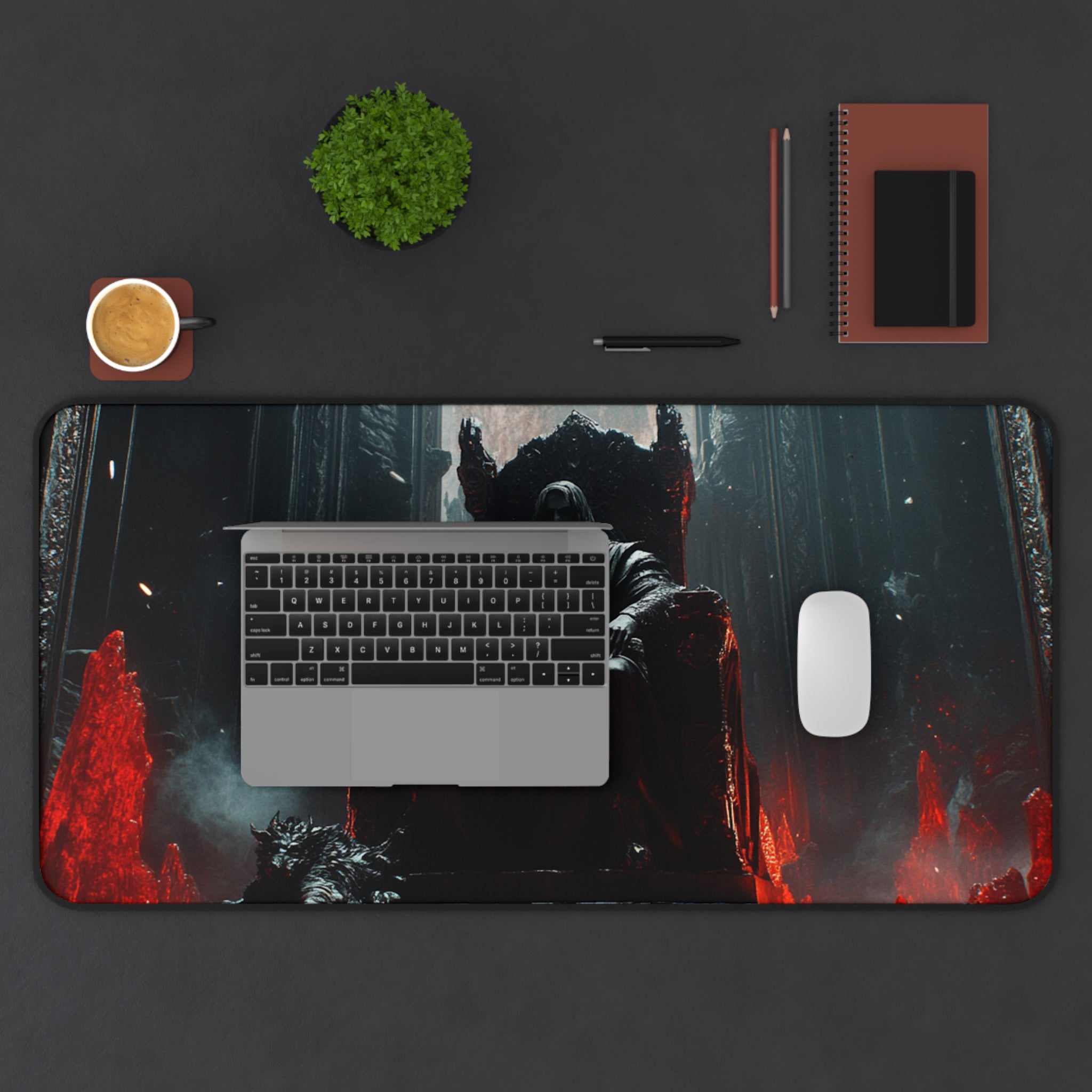 Hades desk mat — design detail