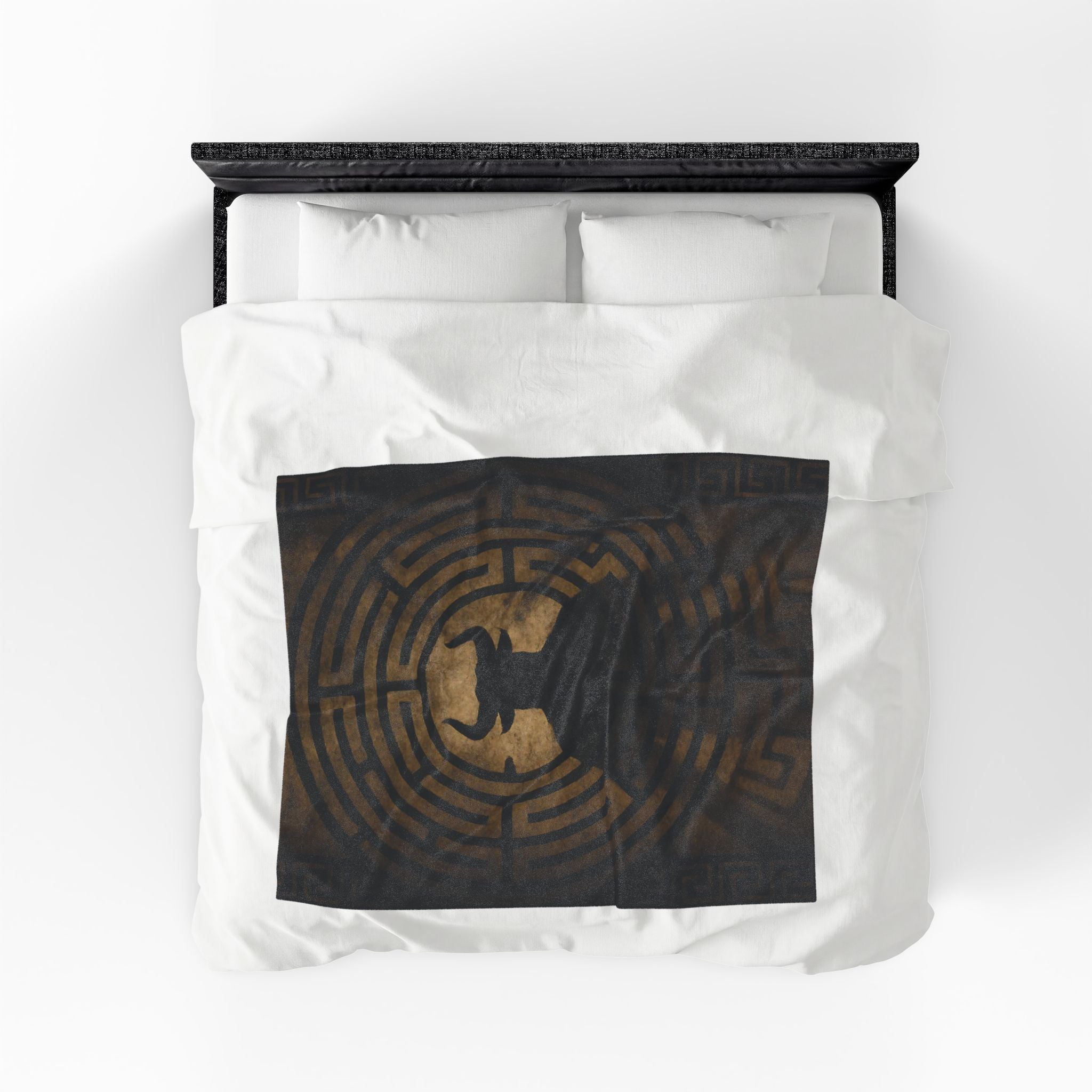 Minotaur plush blanket — design detail