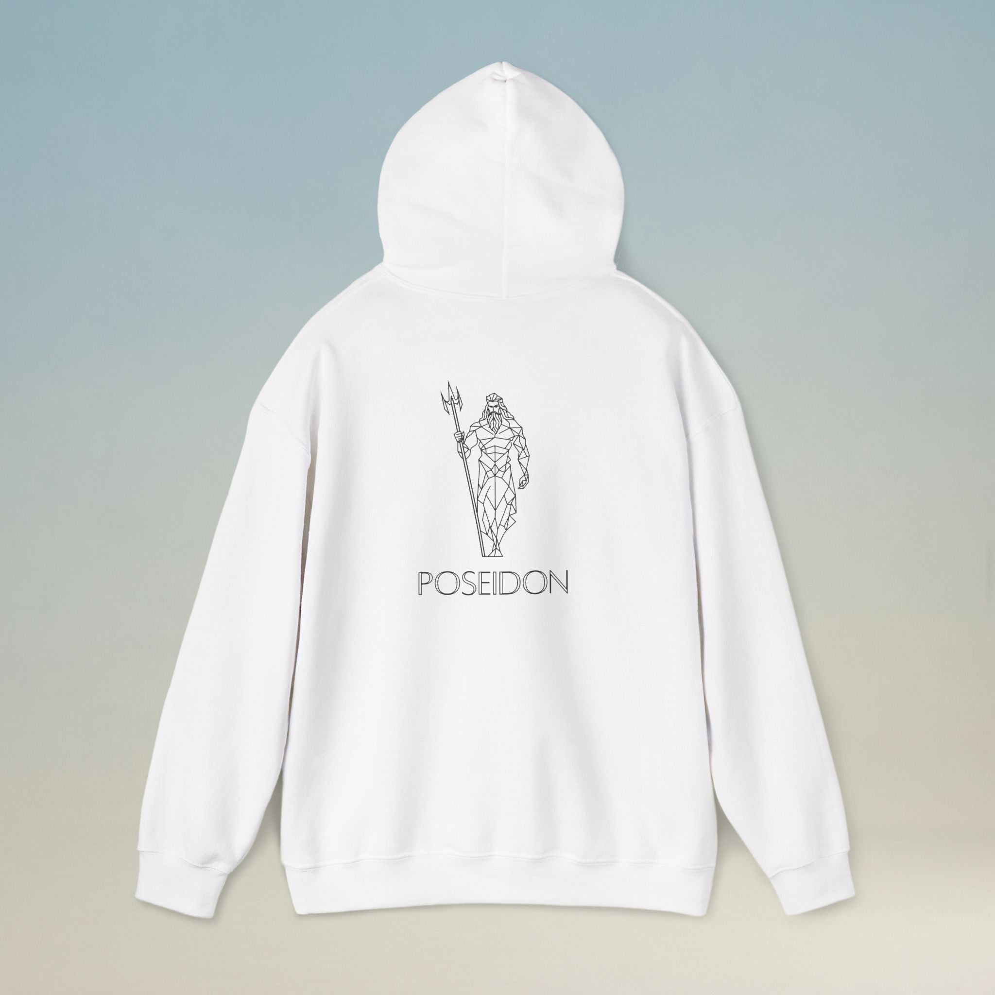 Poseidon Greek Mythology design printed on a hoodie