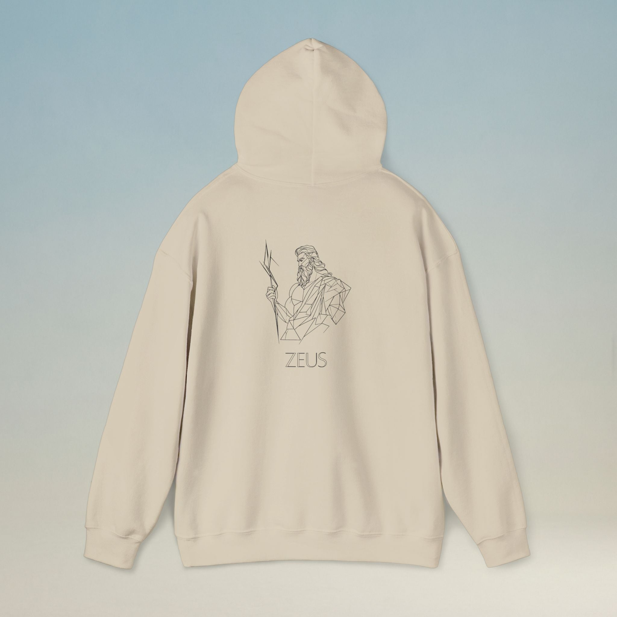 Zeus hoodie — shown from another angle