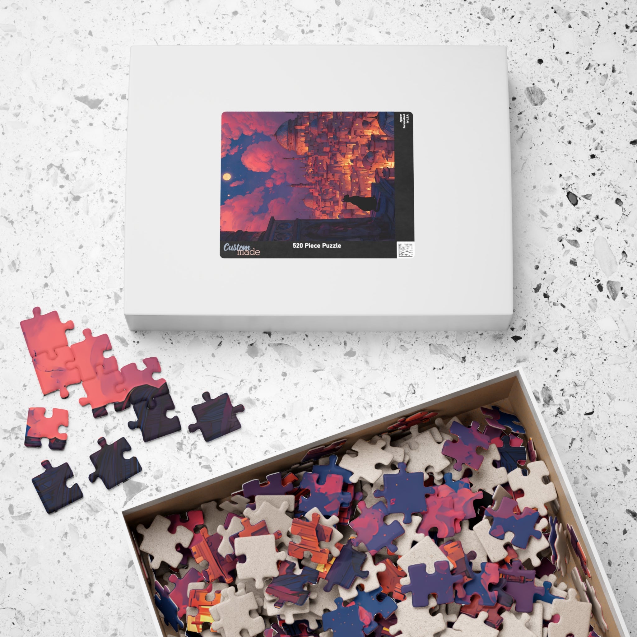 Bastet jigsaw puzzle — close-up of the printed artwork