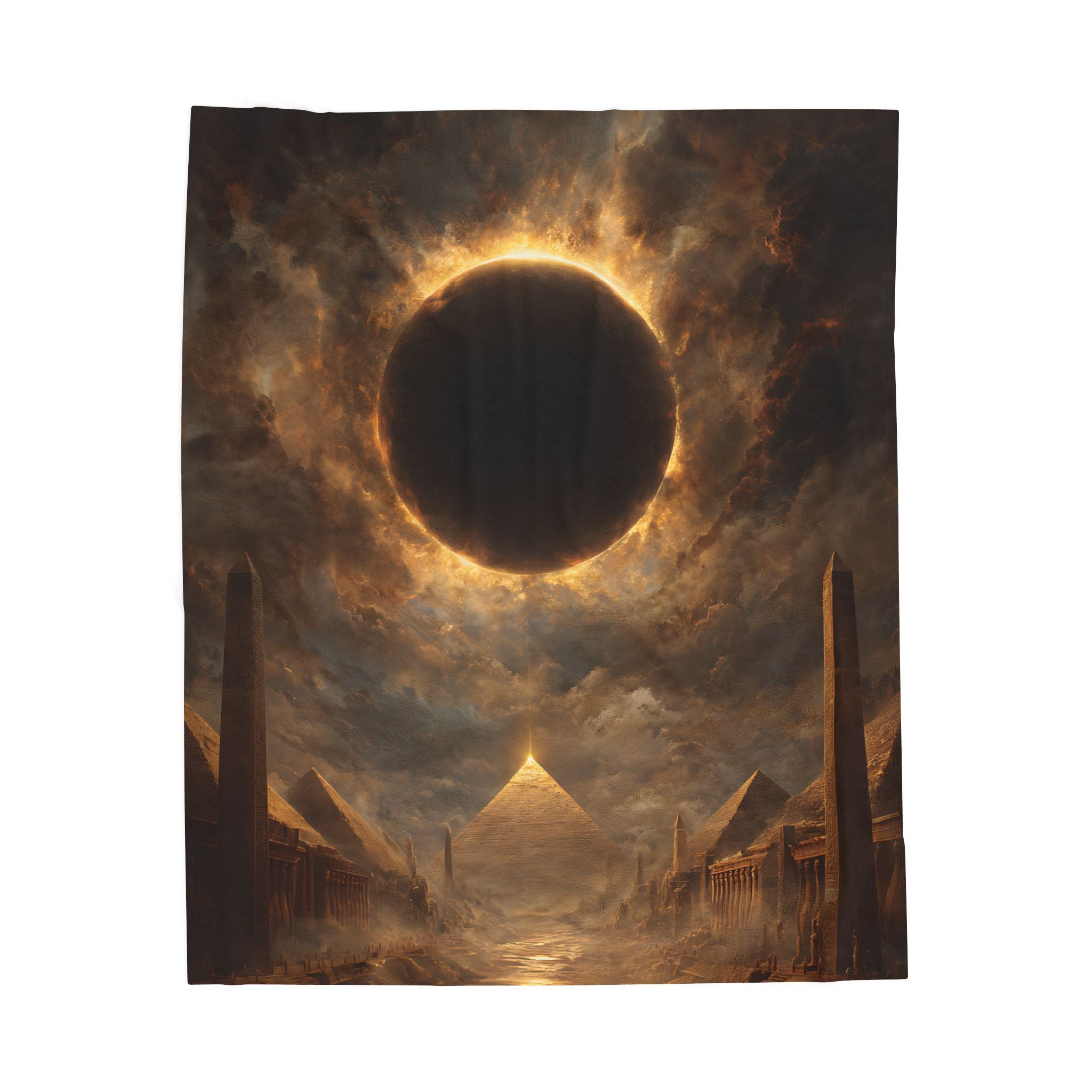 Ra Egyptian Mythology design printed on a plush blanket