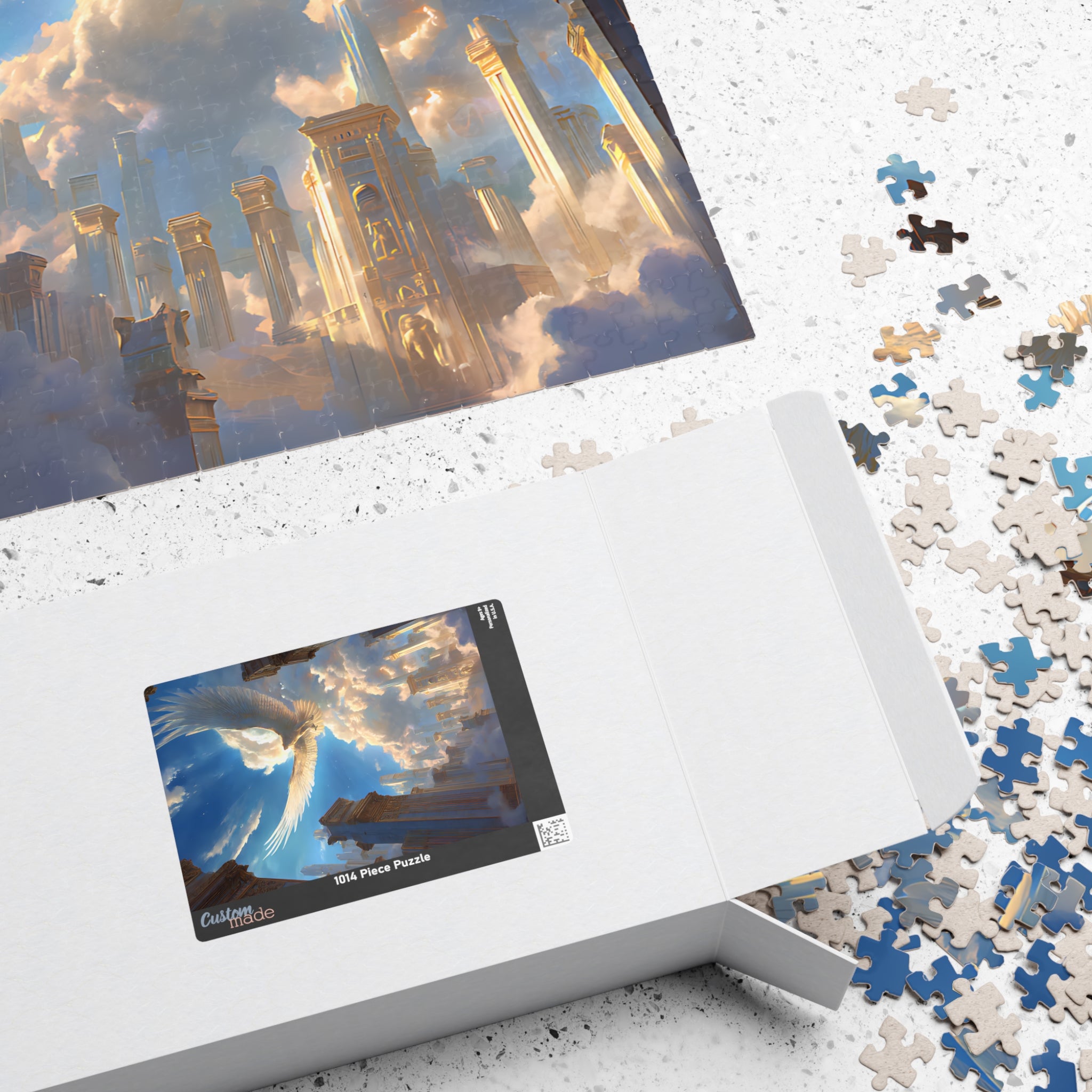 Horus jigsaw puzzle — shown in a styled setting