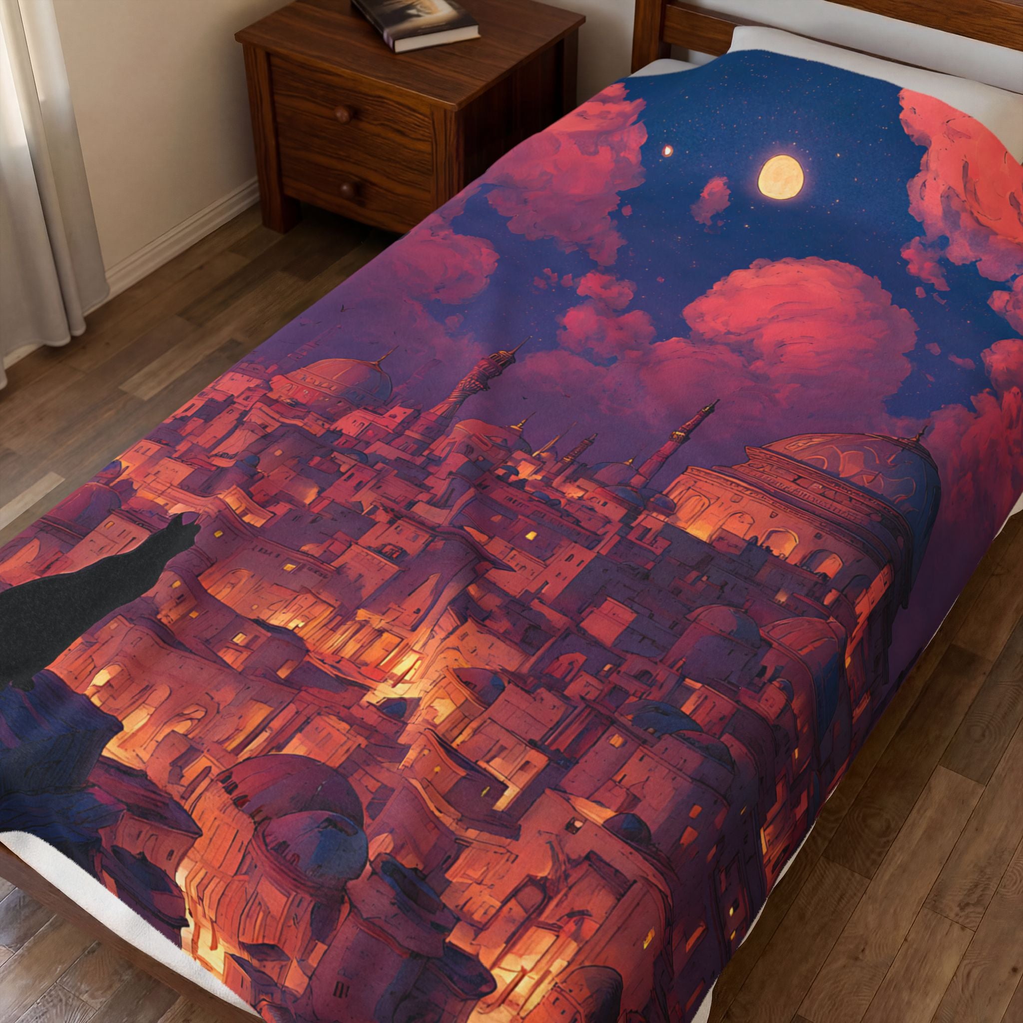 Bastet plush blanket — shown from another angle
