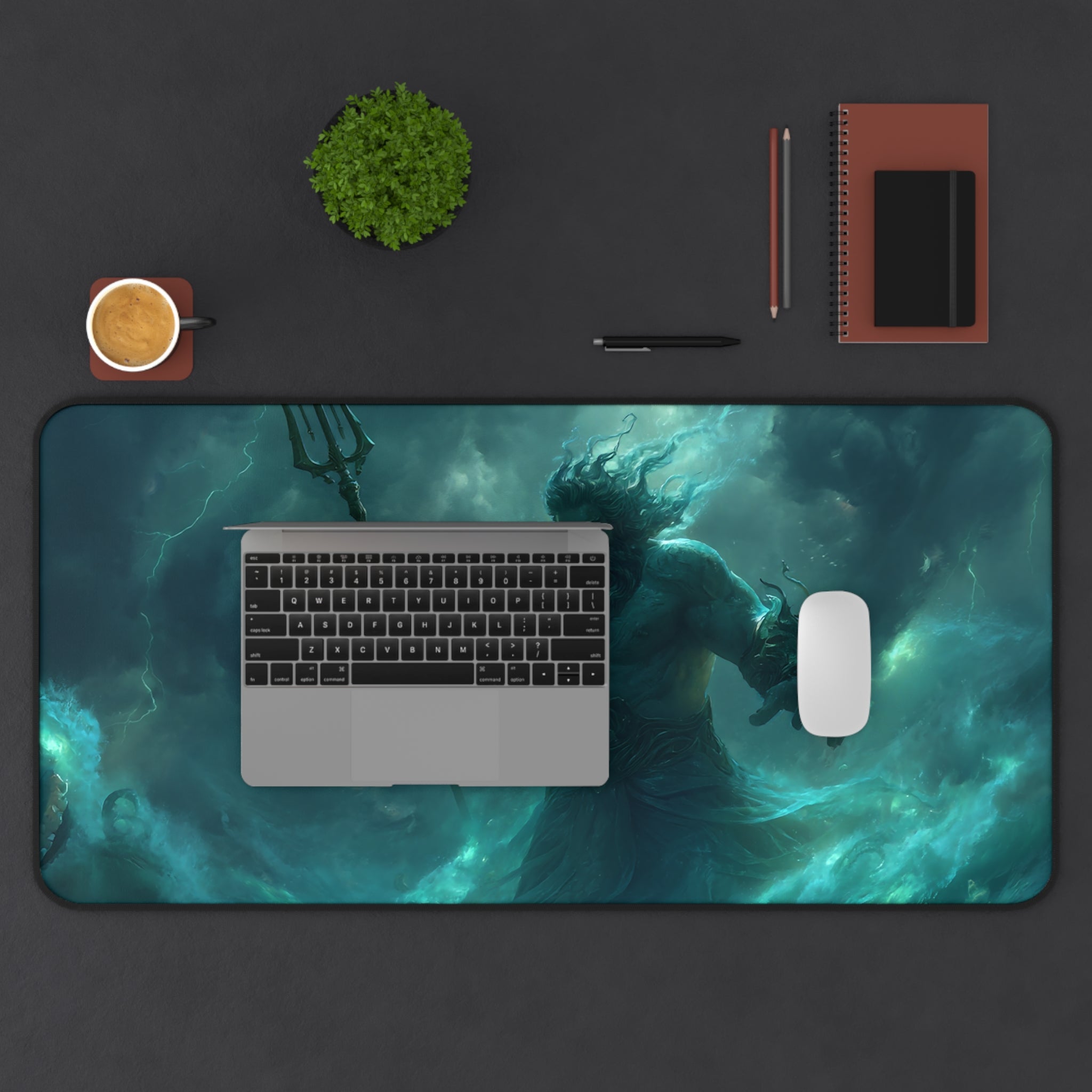 Poseidon desk mat — shown from another angle
