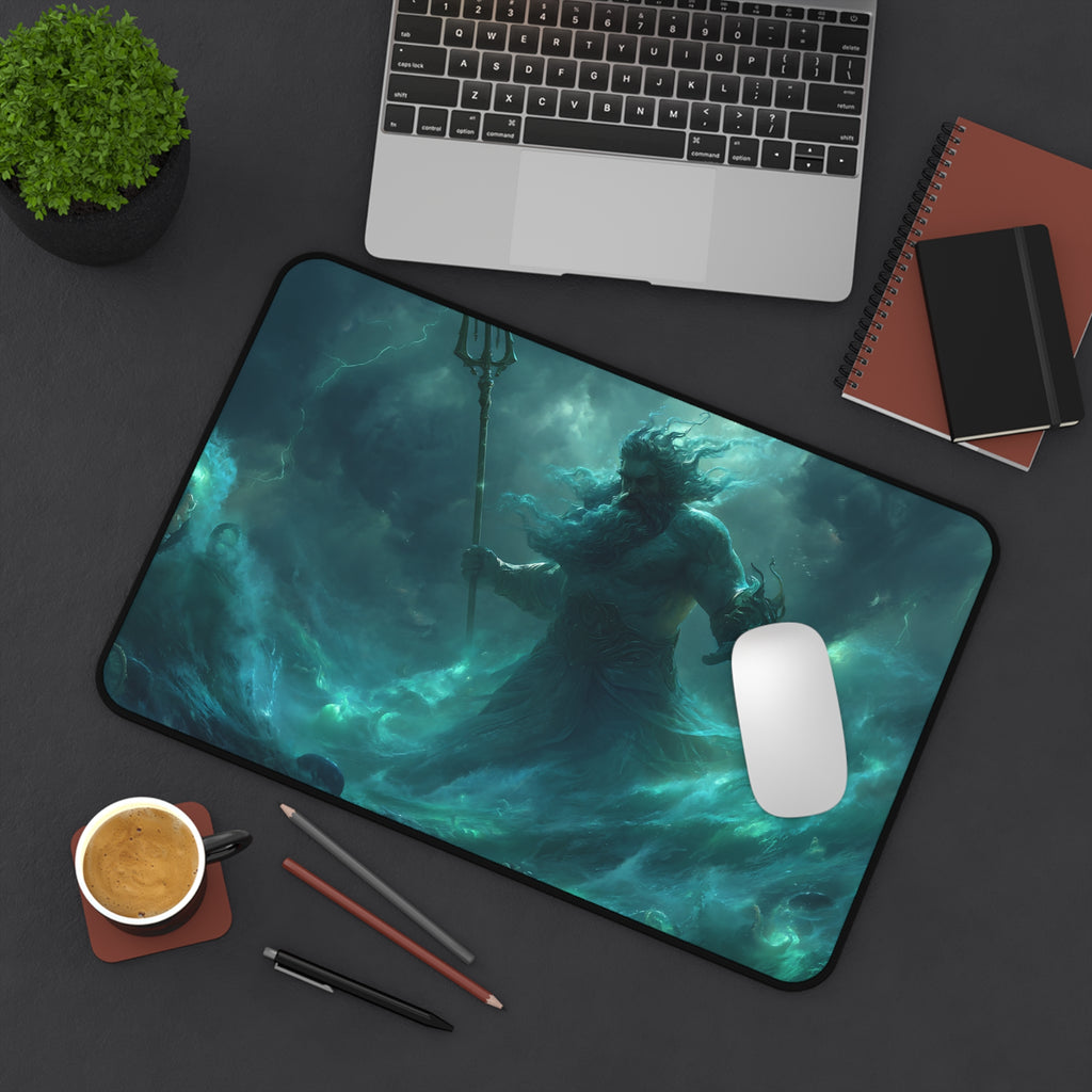 Poseidon desk mat — design detail