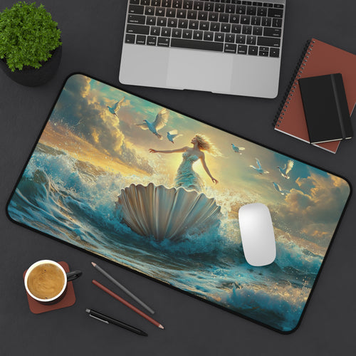 Aphrodite desk mat — shown in a styled setting
