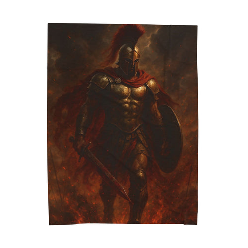 Ares plush blanket — shown in a styled setting