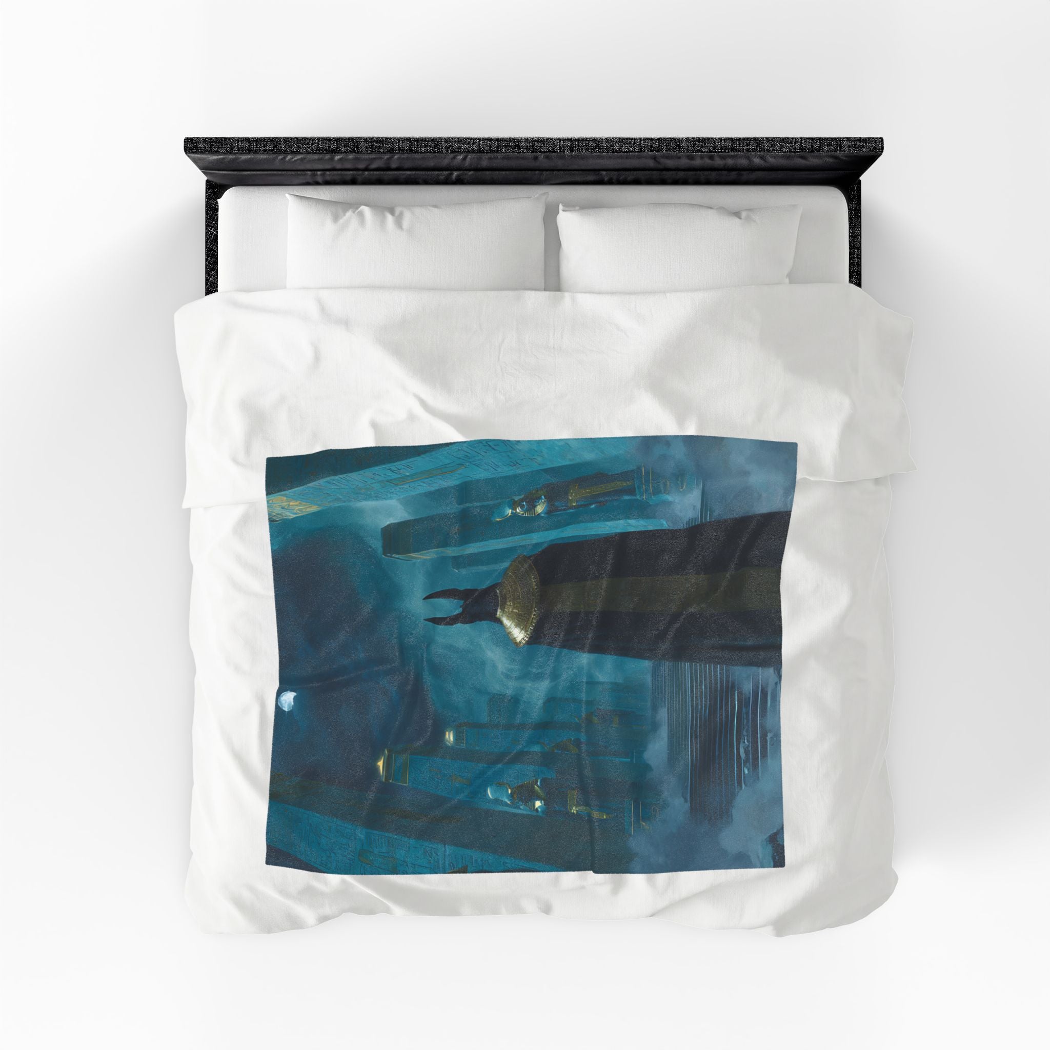 Anubis plush blanket — design detail