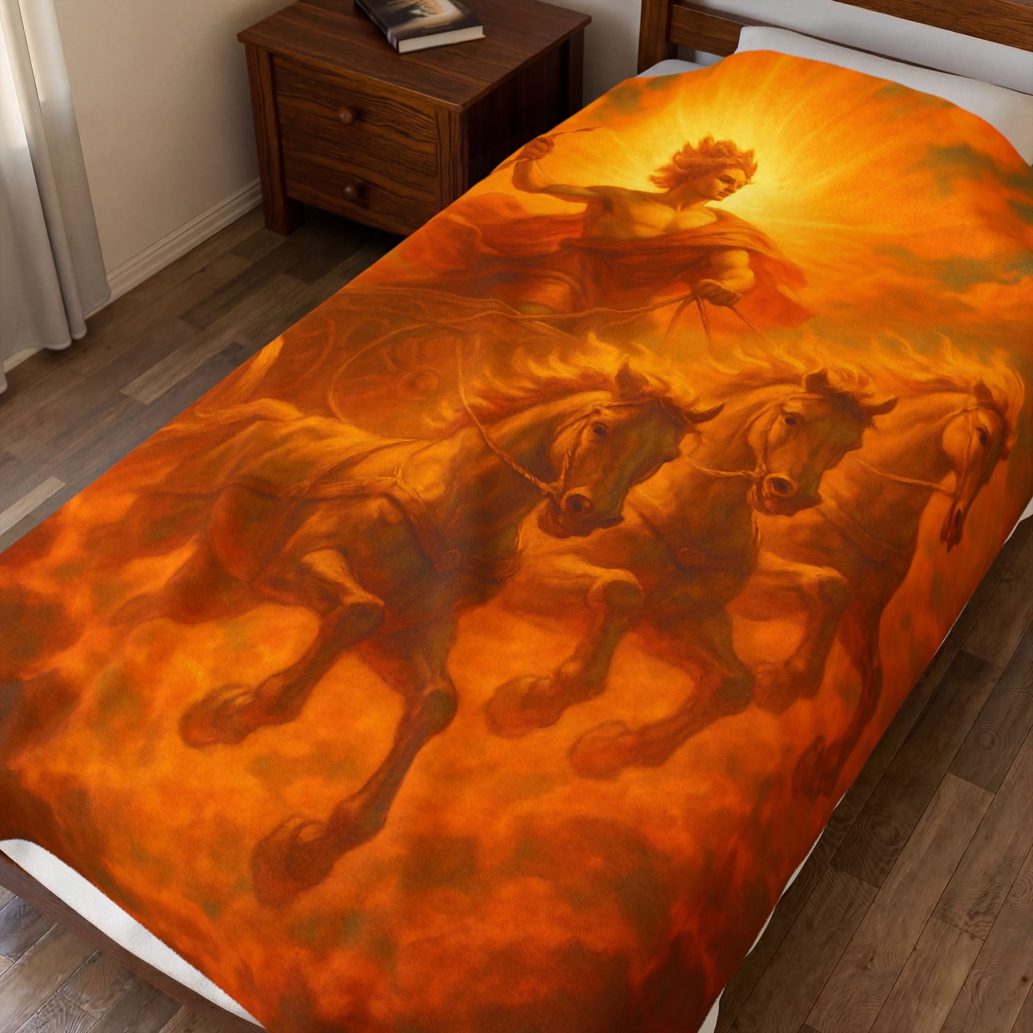 Helios plush blanket — shown from another angle