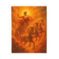 Helios Greek Mythology design printed on a plush blanket