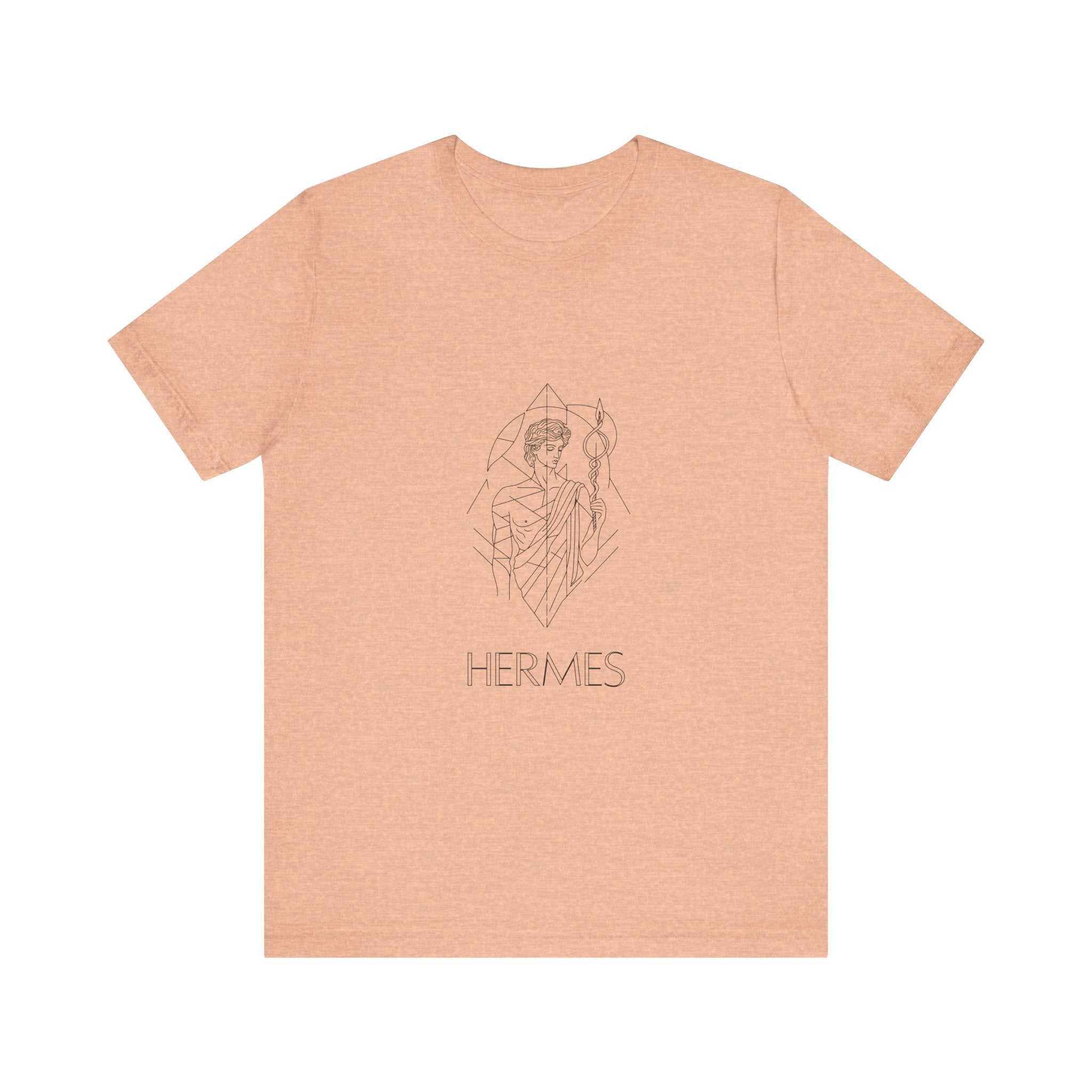 Hermes t-shirt — close-up of the printed artwork